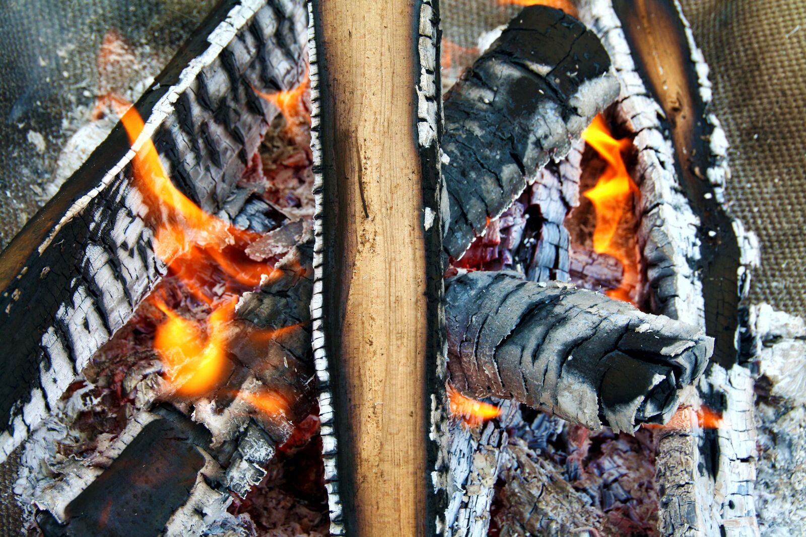 Canon EOS 1000D (EOS Digital Rebel XS / EOS Kiss F) sample photo. Fire, embers, wood photography
