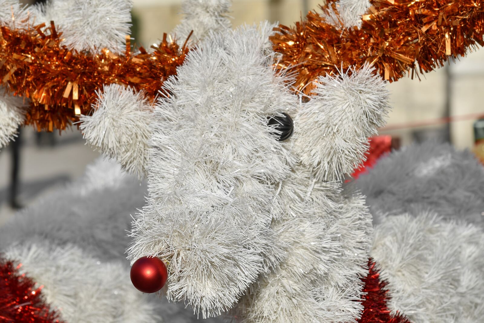 Nikon D5500 sample photo. Christmas, decoration, deer, head photography