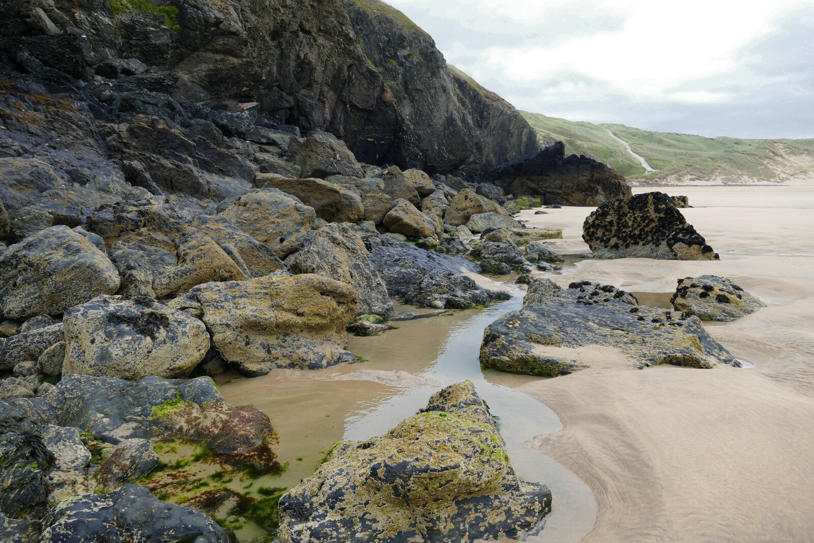 Panasonic Lumix DMC-FZ1000 sample photo. Penhale sands, cornwall, landscape photography