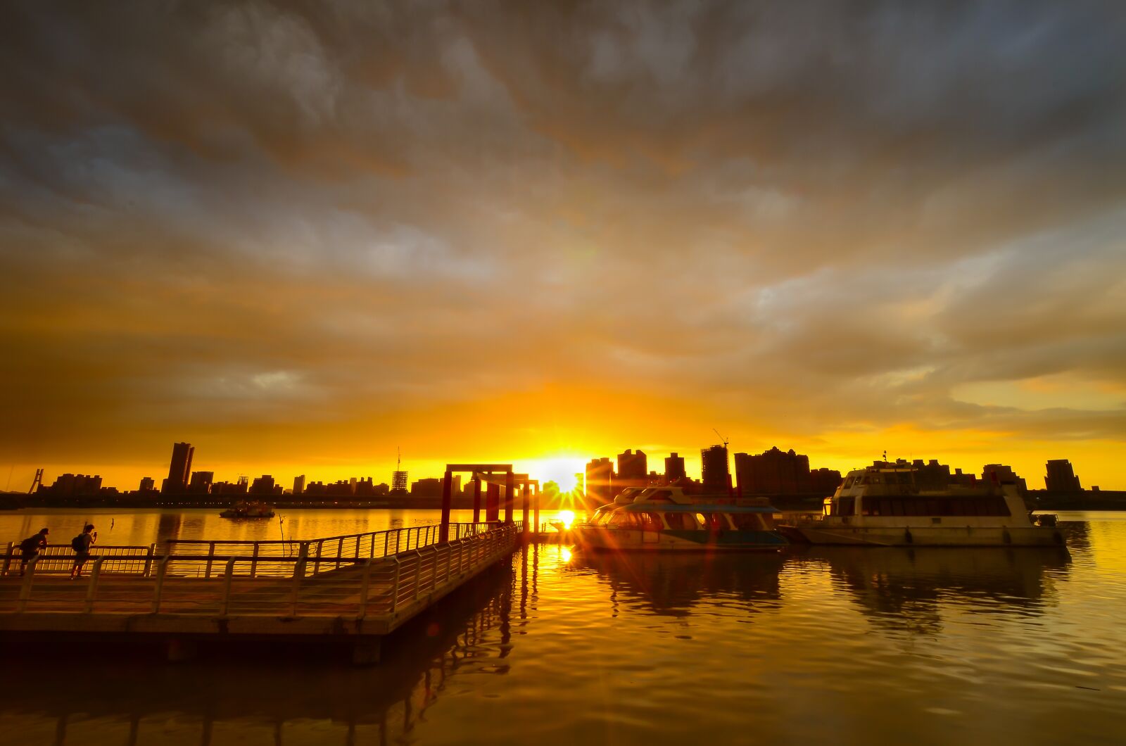 Nikon D7000 sample photo. Taipei, dadaocheng harbour, sunset photography