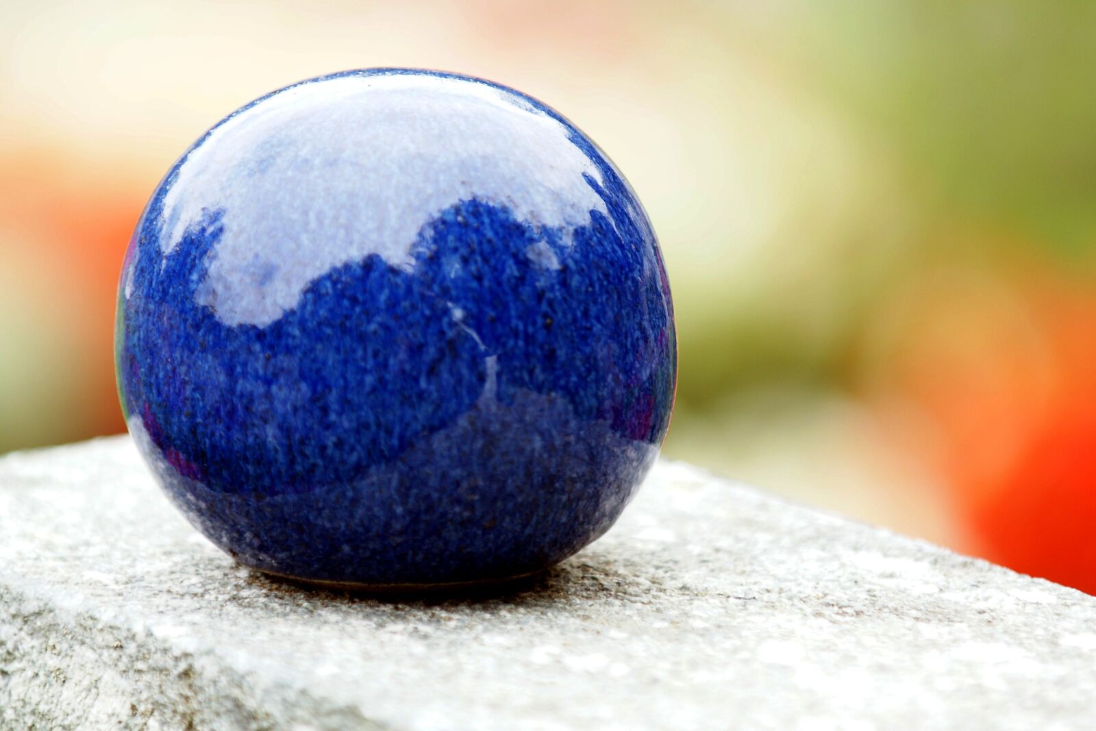 Sony Alpha DSLR-A700 sample photo. Ball, blue, contemplation photography