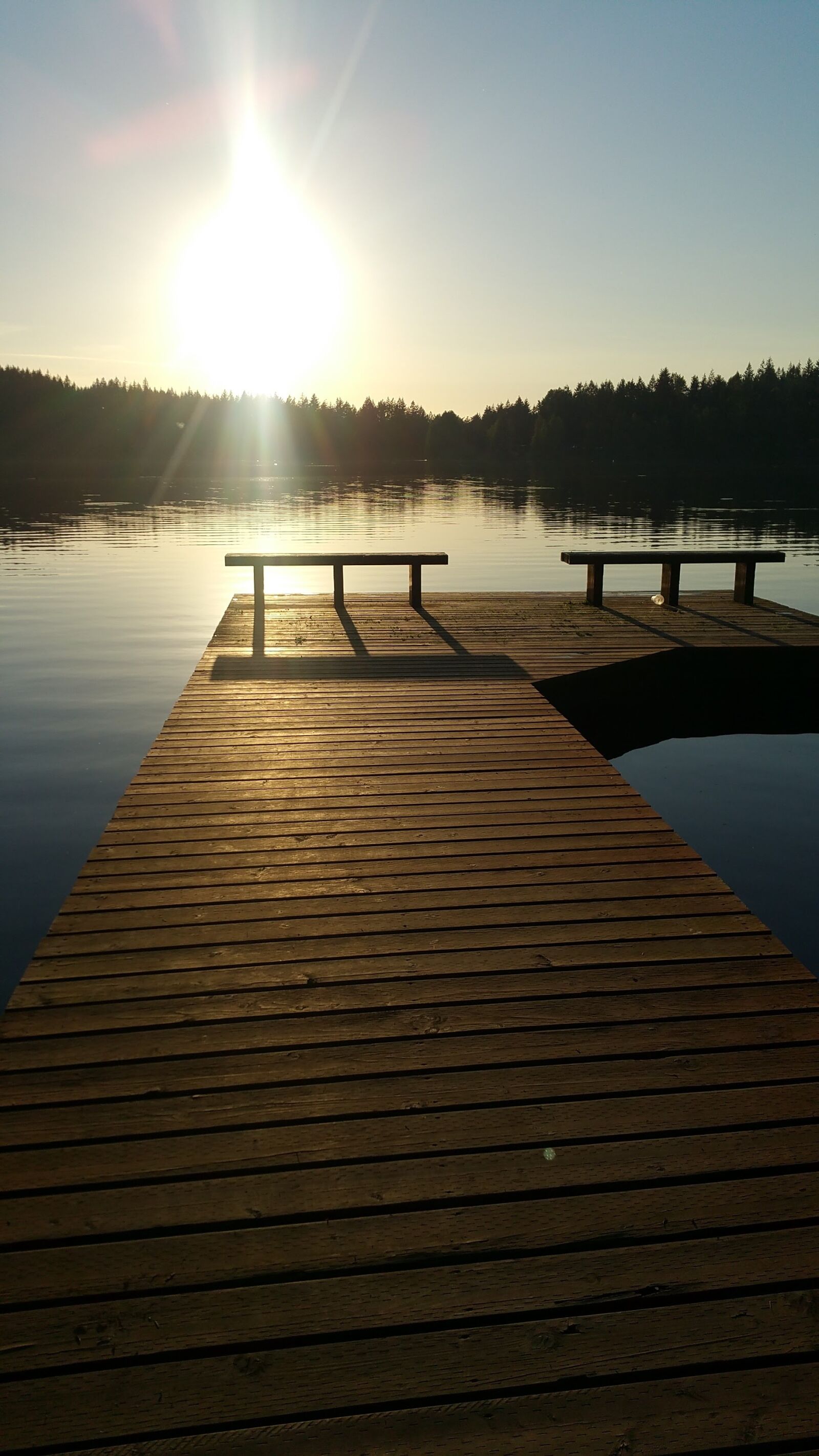 Samsung Galaxy Note4 sample photo. Dock, water, sunset photography