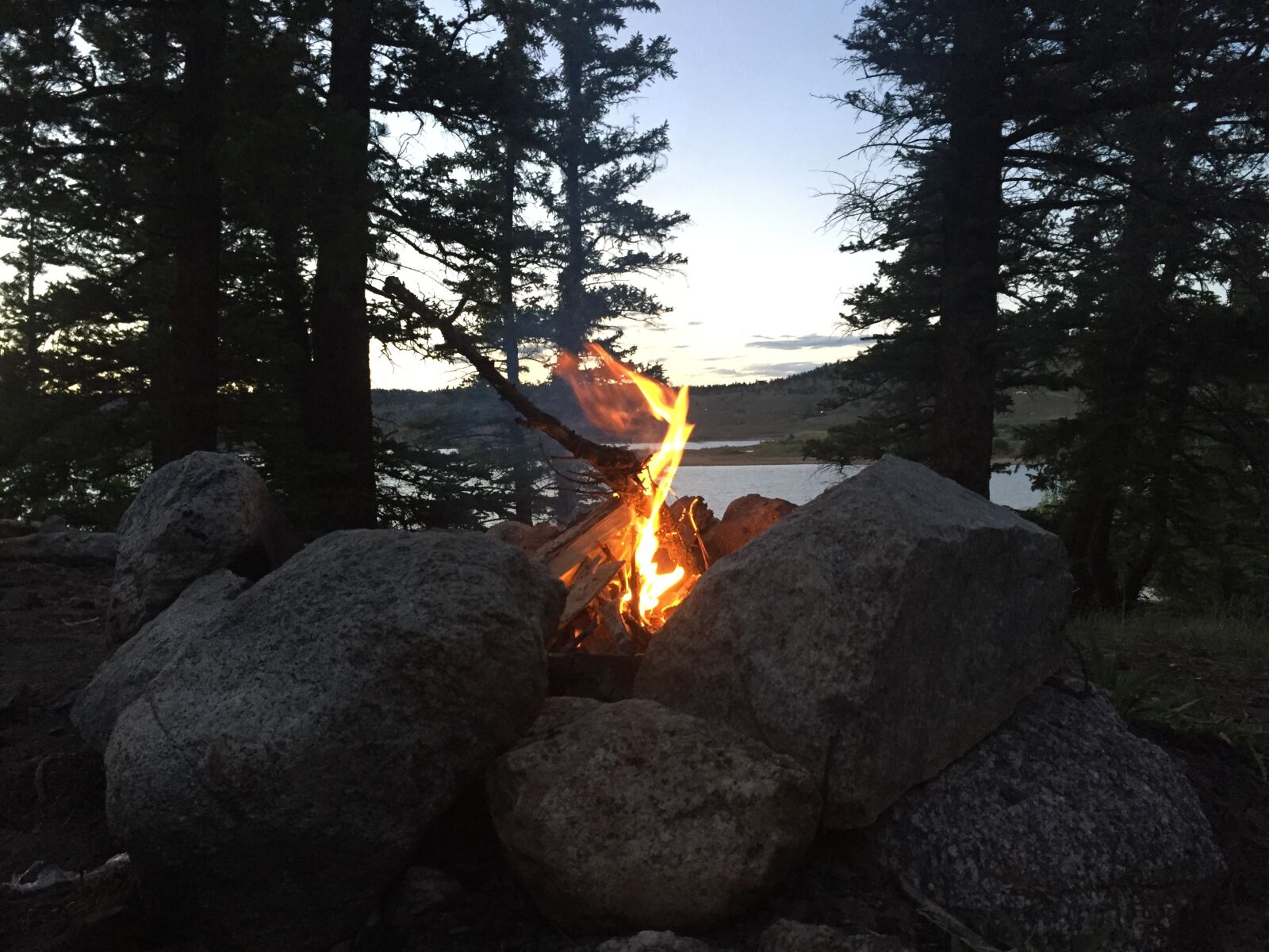 Apple iPhone 6 sample photo. Camping, fire, flame photography