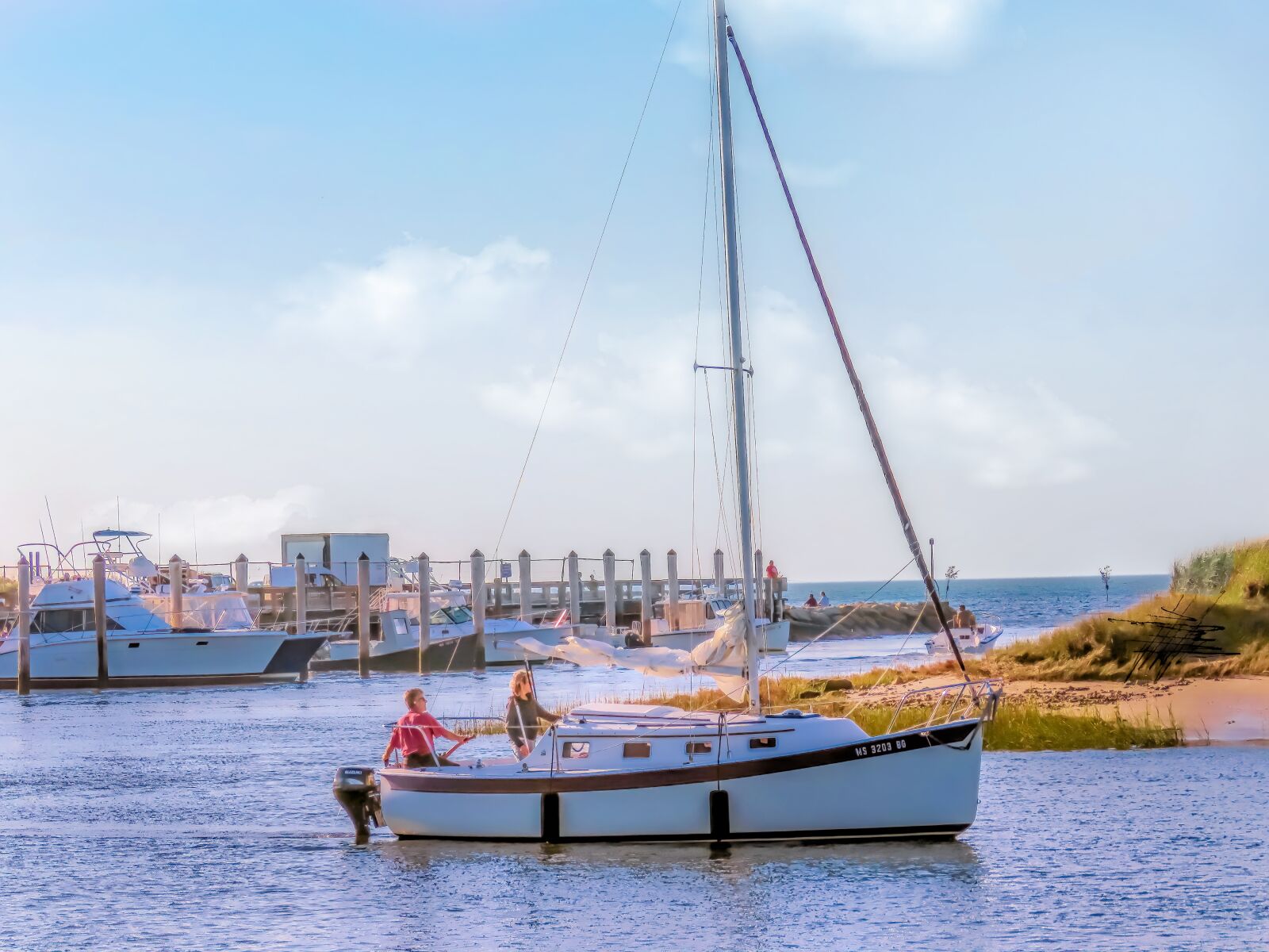 Canon PowerShot SX60 HS sample photo. Boat, sailboat, boaters photography