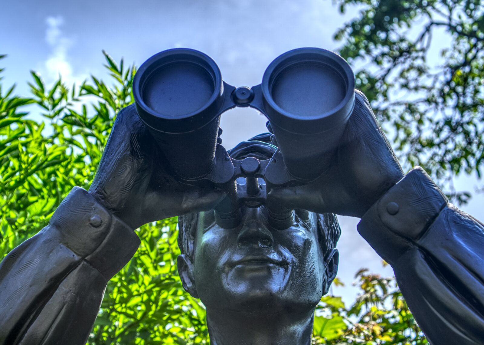 Sony a6000 + Sony E 35mm F1.8 OSS sample photo. Statue, figure, binoculars photography