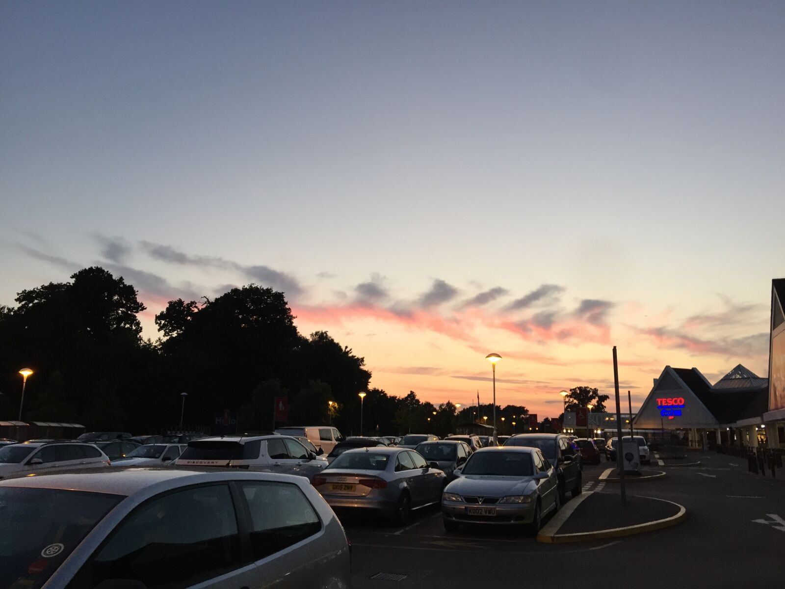 Apple iPhone 6 Plus sample photo. Sunset, car park, landscape photography