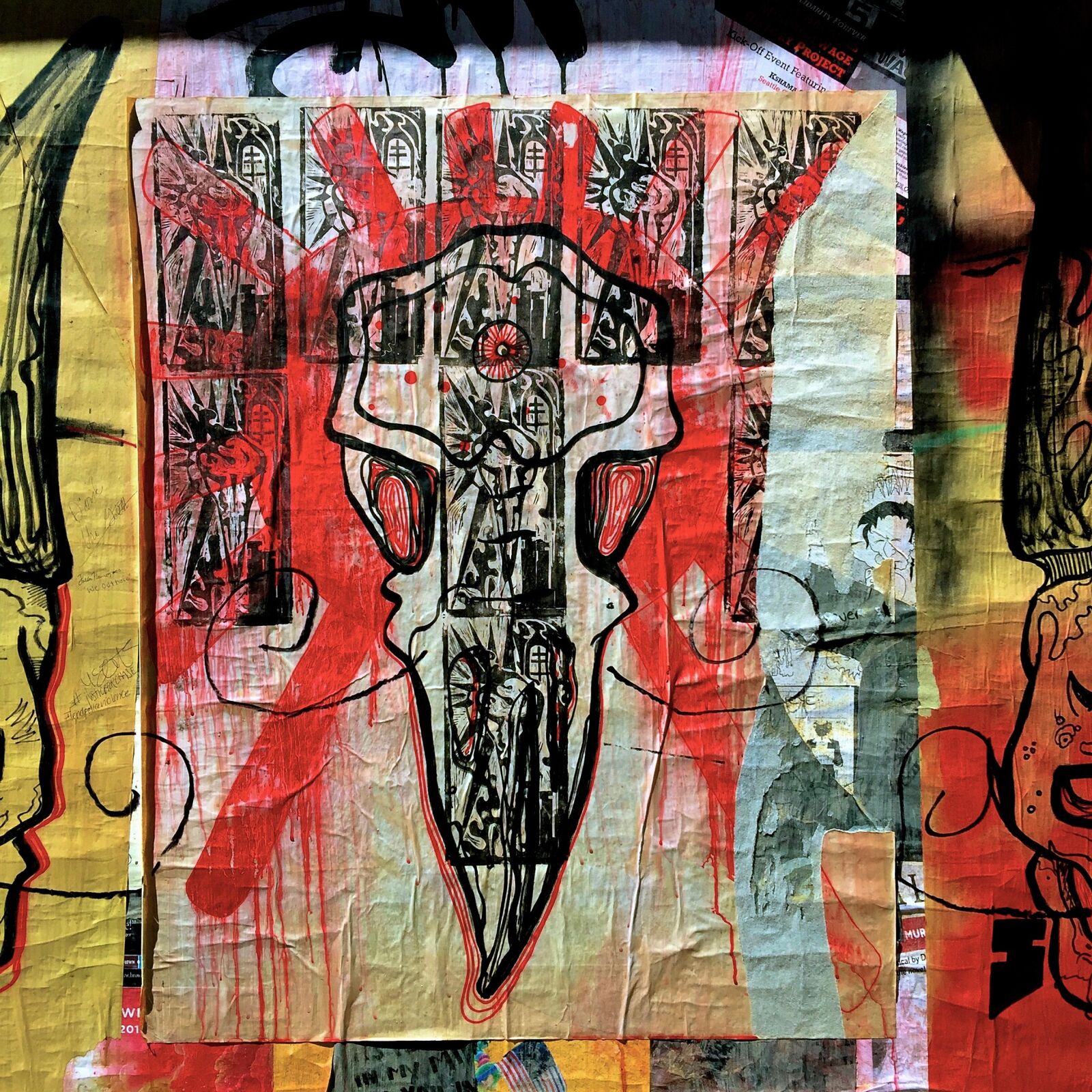 iPhone 6 Plus back camera 4.15mm f/2.2 sample photo. Street art, poster, seattle photography