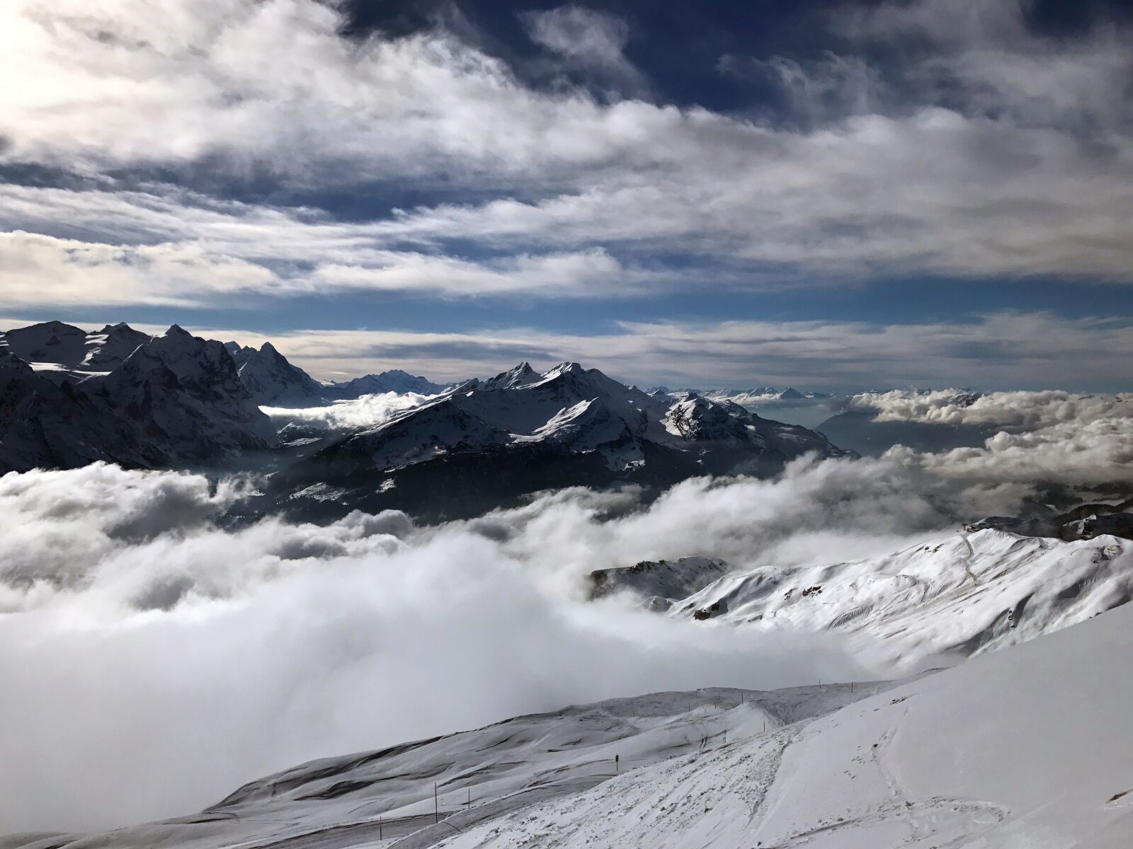 Apple iPhone 7 sample photo. Winter, mountains, backcountry skiiing photography