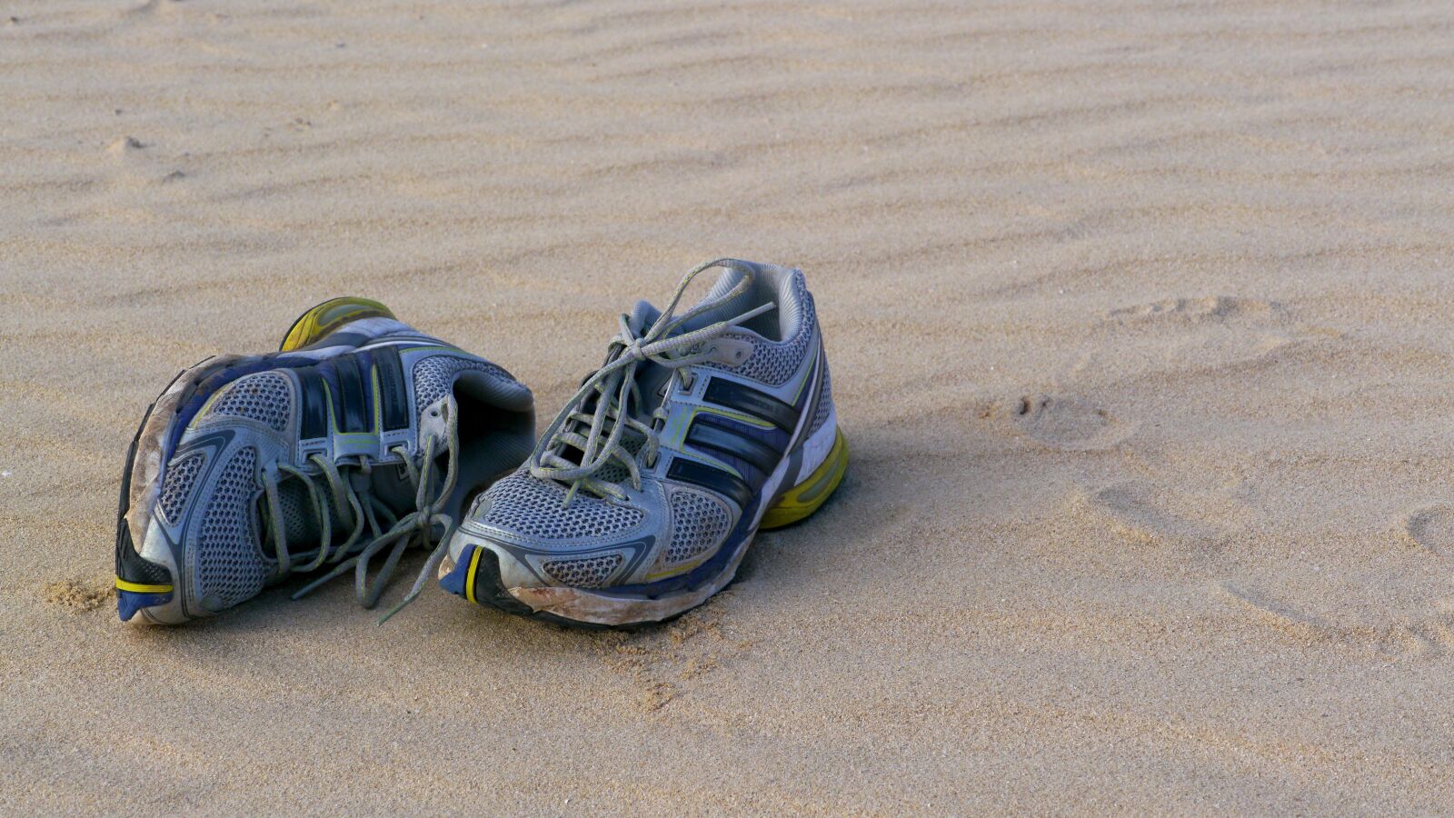 Panasonic Lumix DMC-GH2 sample photo. Beach, sand, shoe photography