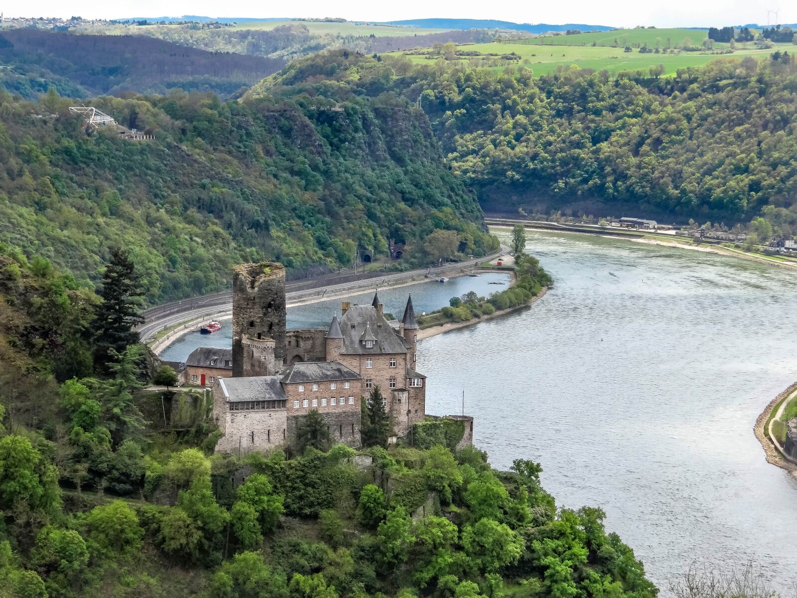 Sony DSC-HX200V sample photo. Burg katz, castle, rhine photography