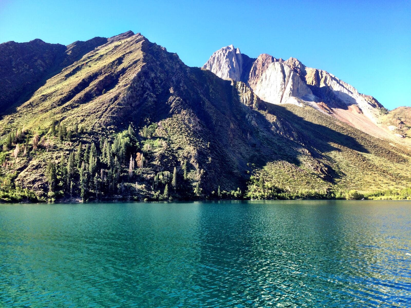 iPhone 5s back camera 4.15mm f/2.2 sample photo. Convict lake, mammoth, summer photography