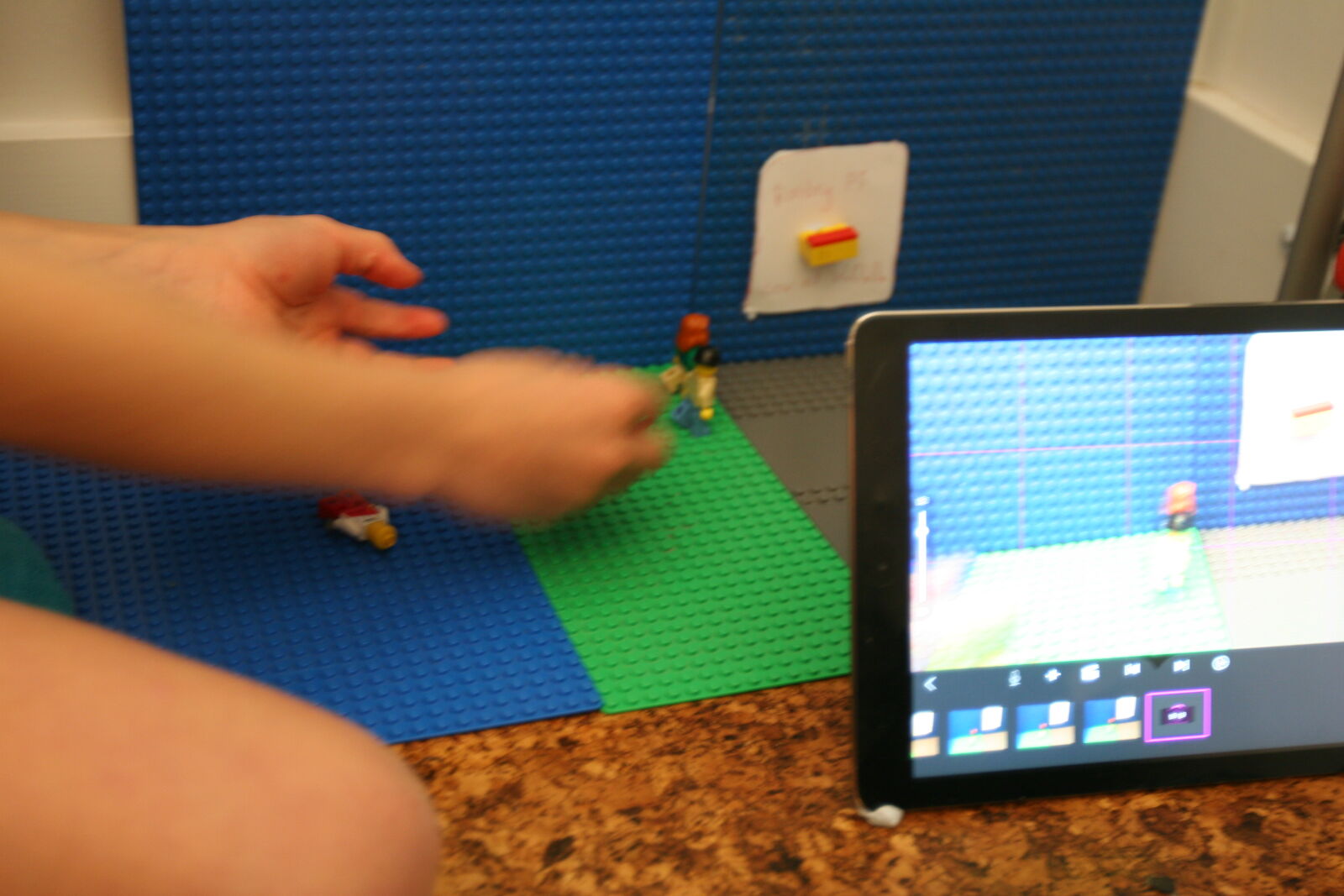 Canon EOS 20D sample photo. Film, mking, ipad, lego photography