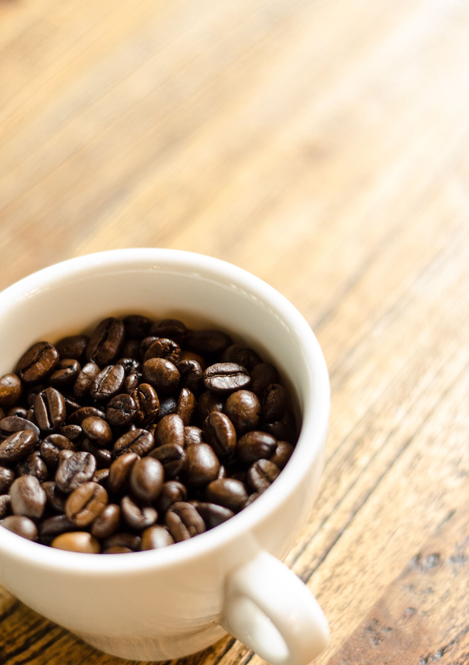 Nikon D7000 sample photo. Coffee beans, cup, coffee photography