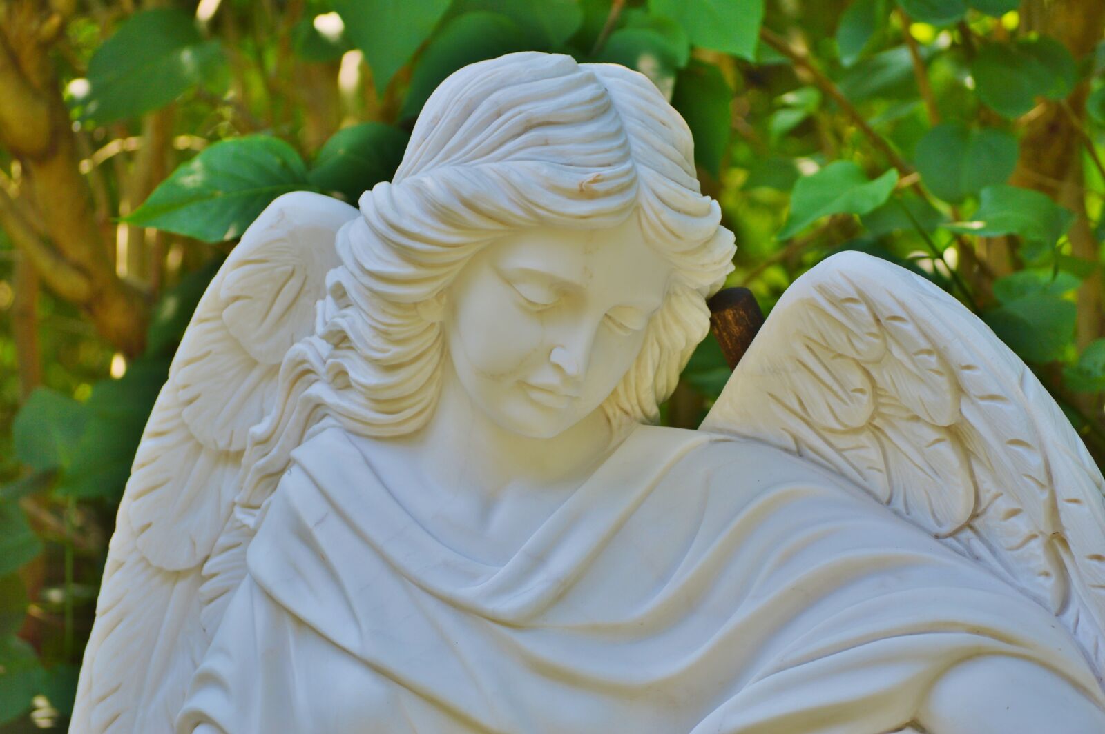 Nikon D3200 sample photo. Angel, stone, sculpture photography
