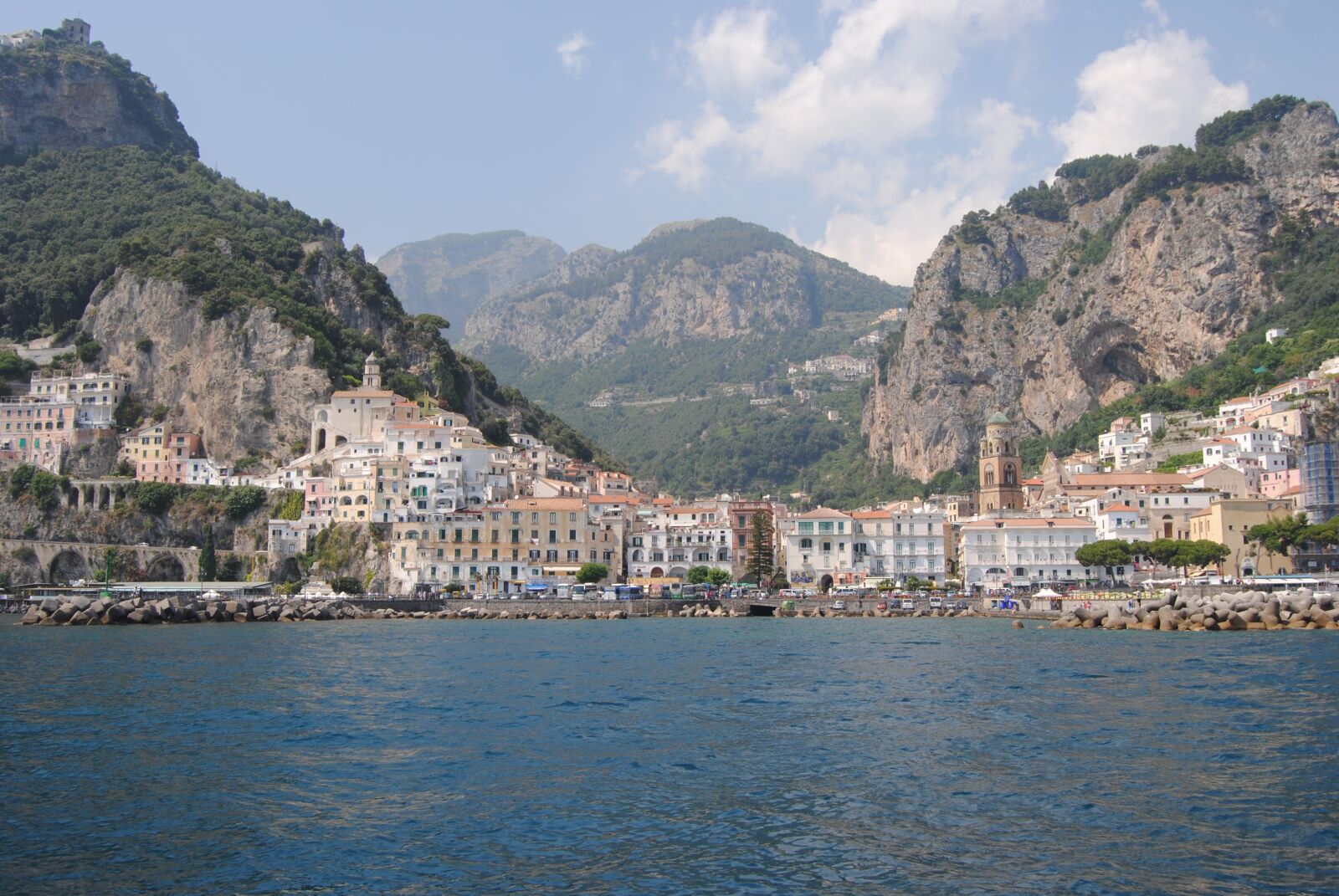 Nikon D3000 sample photo. Italy, amalfi coast, town photography