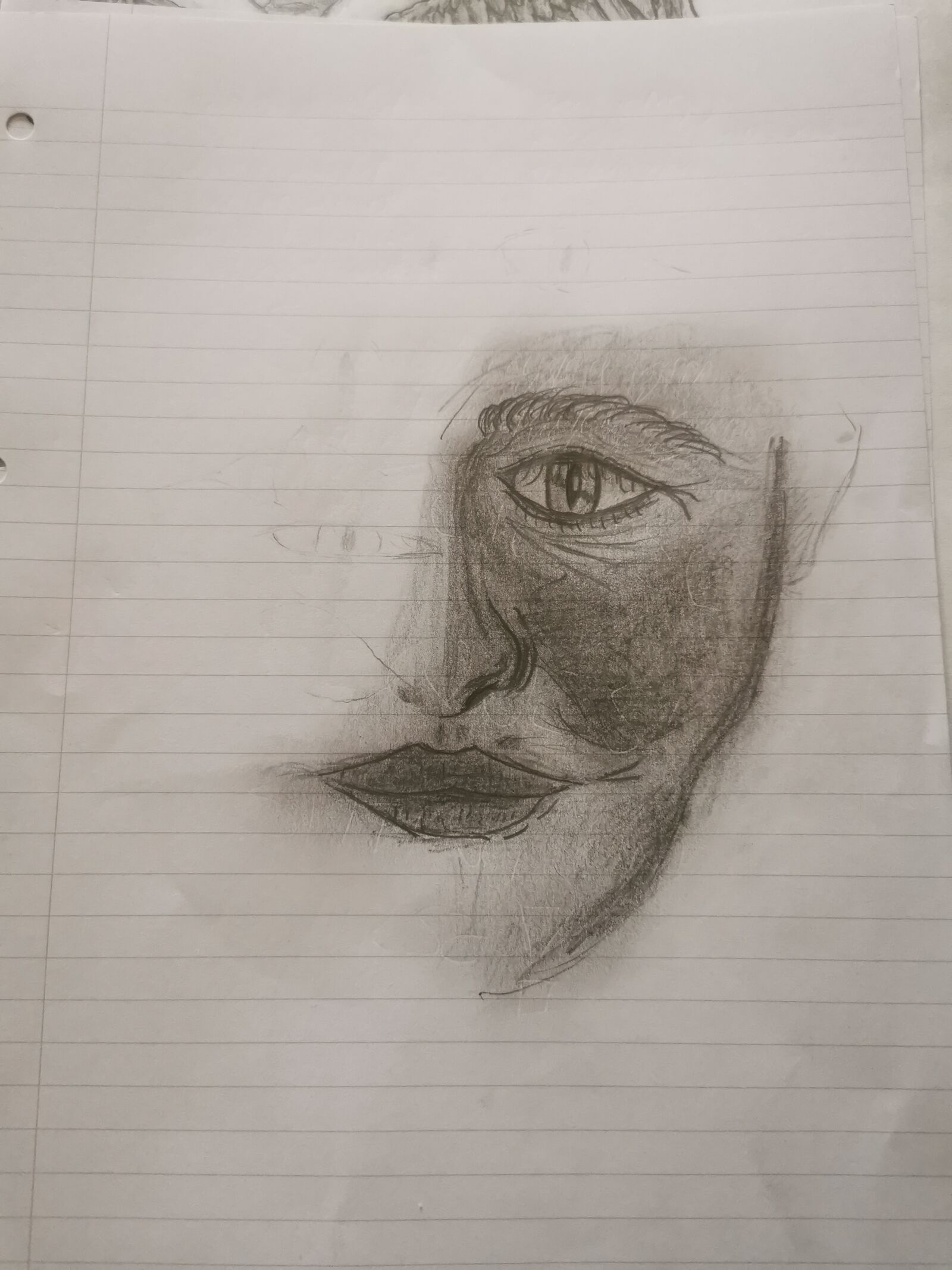 HUAWEI P30 Pro sample photo. Art, drawing, face photography