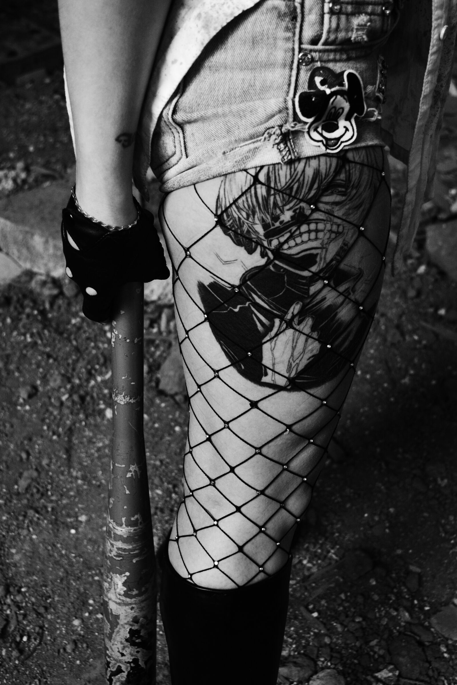 Nikon D5200 sample photo. Tattoo, leg, girl photography