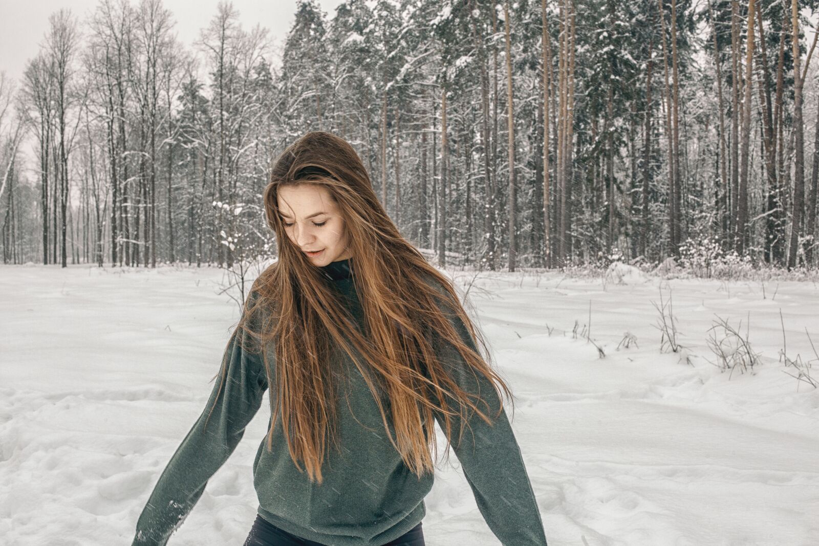 Canon EOS 6D + Canon EF 50mm F1.4 USM sample photo. Snow, winter, tree photography