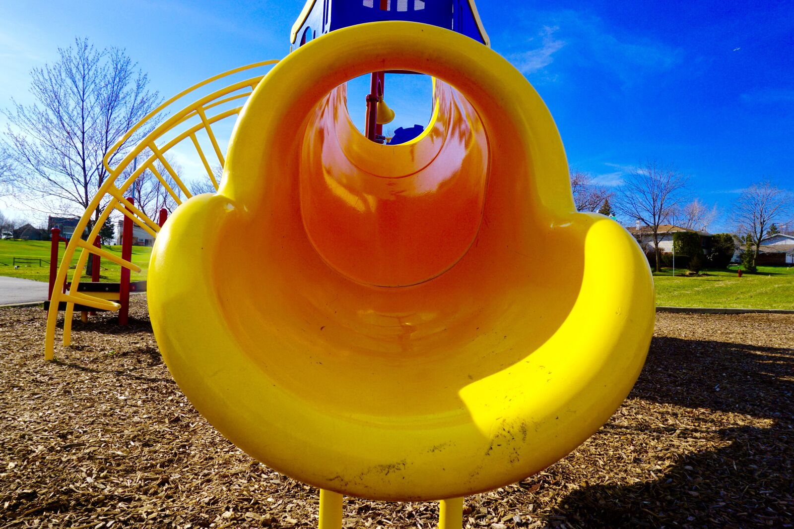 Sony a5100 sample photo. Playground, slide, park photography
