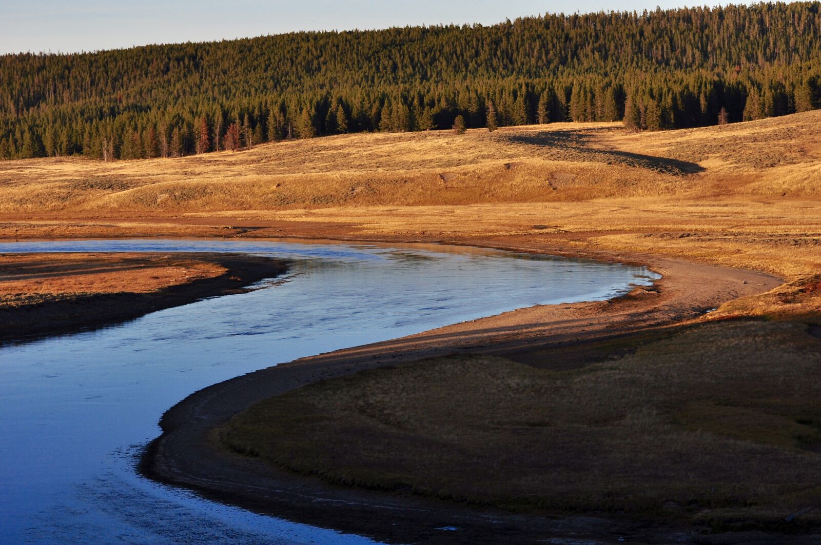 Nikon D90 sample photo. Winding river, yellowstone, water photography