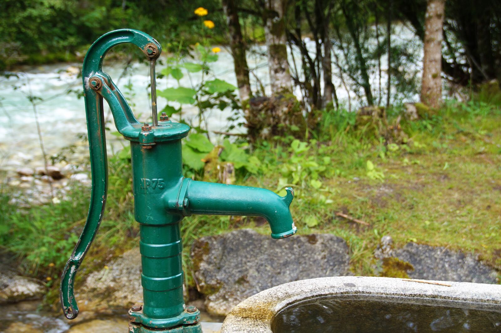 Sony SLT-A58 sample photo. Pump, hand, steel photography