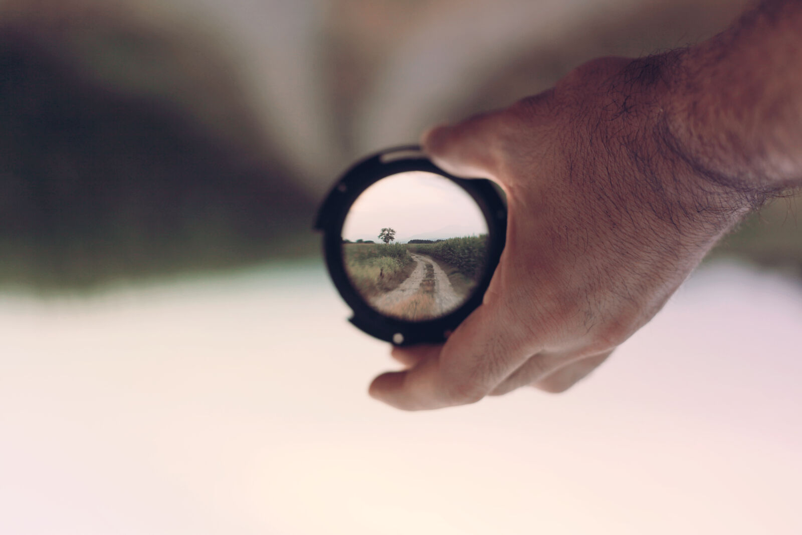 Canon EF 50mm F1.8 II sample photo. Binocular, country, lane, filter photography