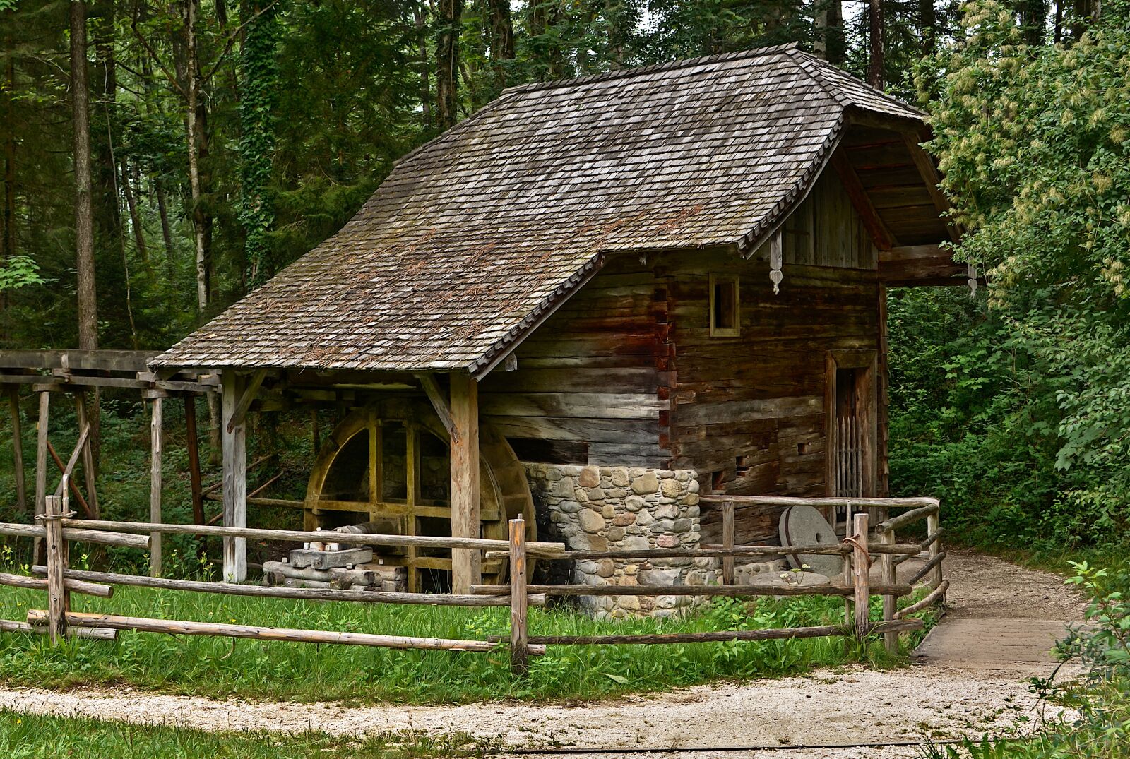 Nikon D7000 sample photo. Watermill, building, old photography