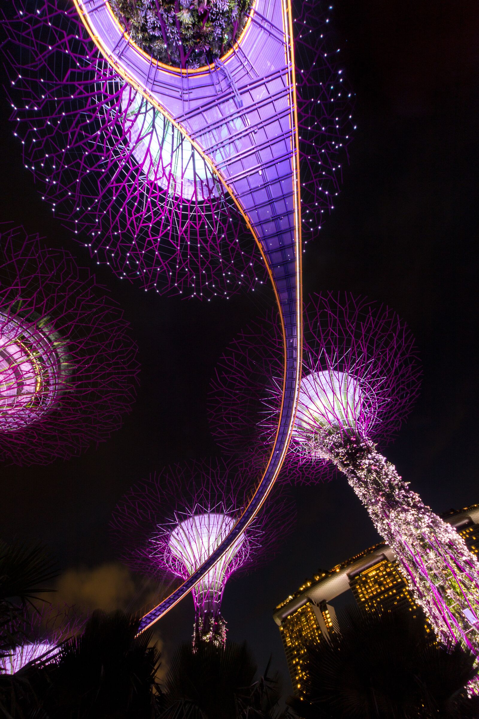 Canon EOS 70D sample photo. Singapore, night, architecture photography