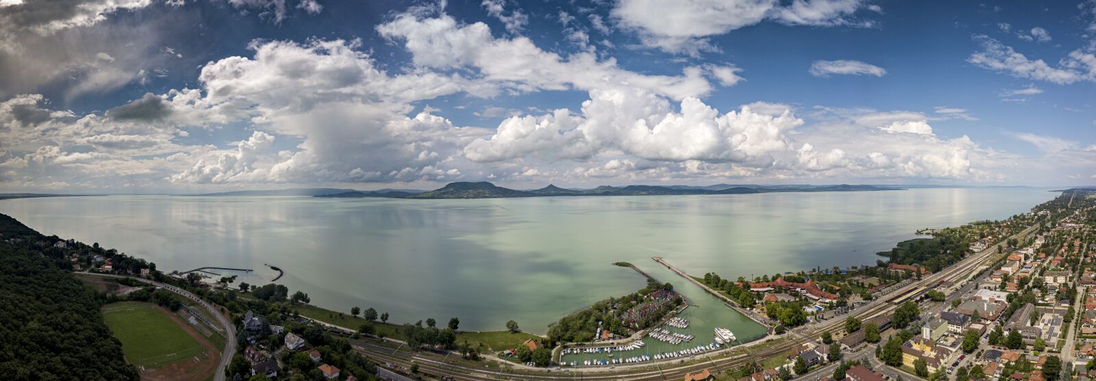 DJI FC220 sample photo. Lake balaton, badacsony, panorama photography