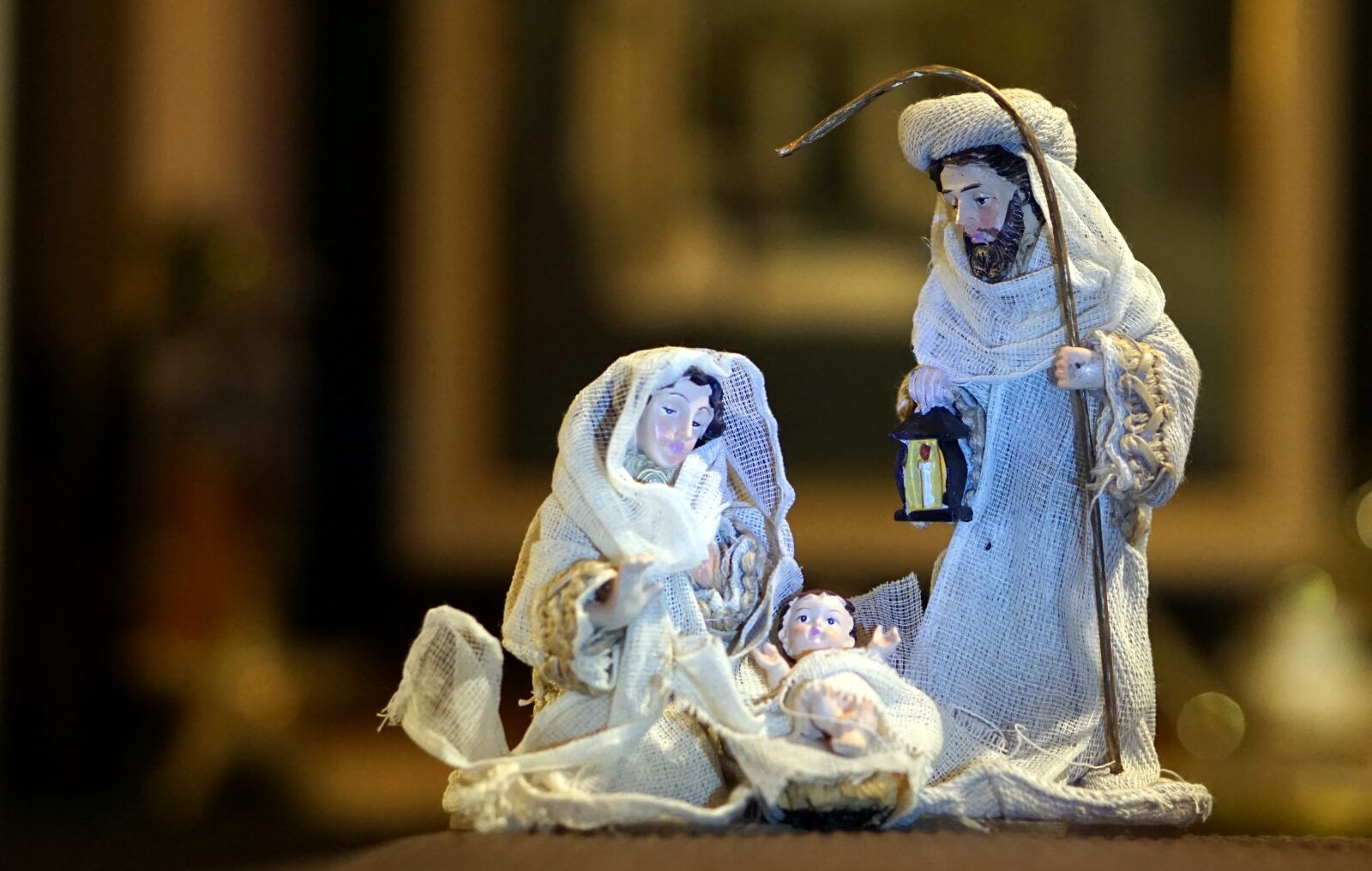 E 50mm F1.8 OSS sample photo. Manger, belen, birth christmas photography
