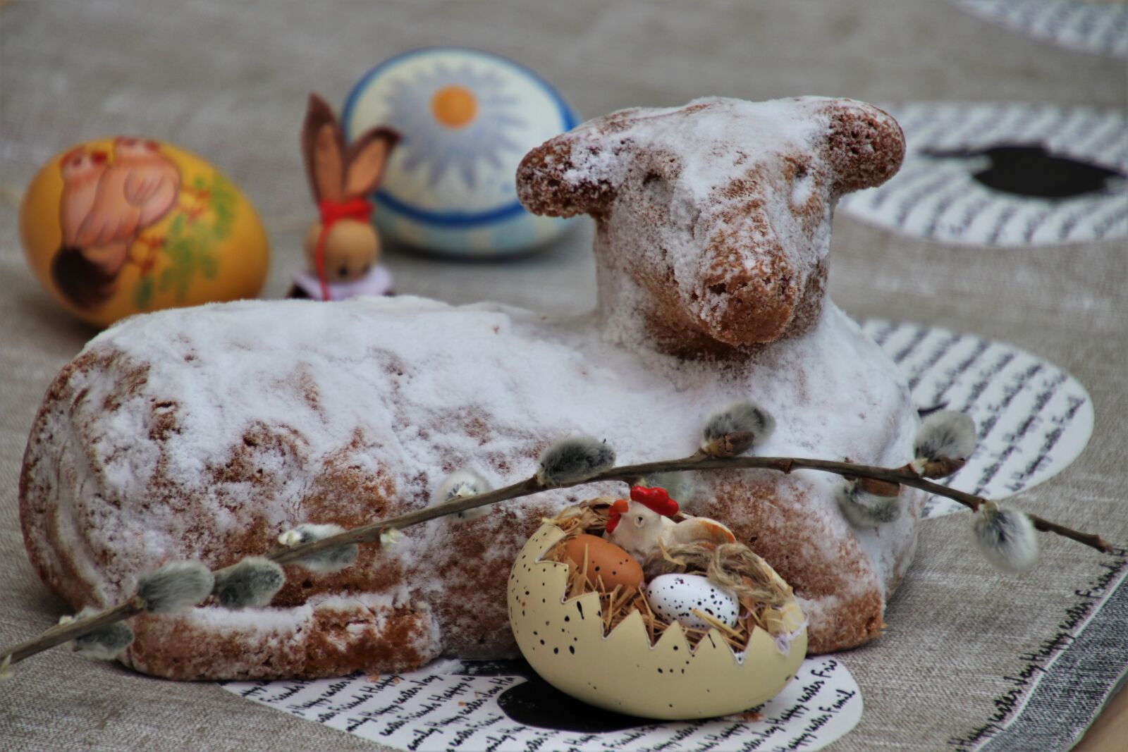 Canon EOS 80D sample photo. Easter eggs, lamb, the photography