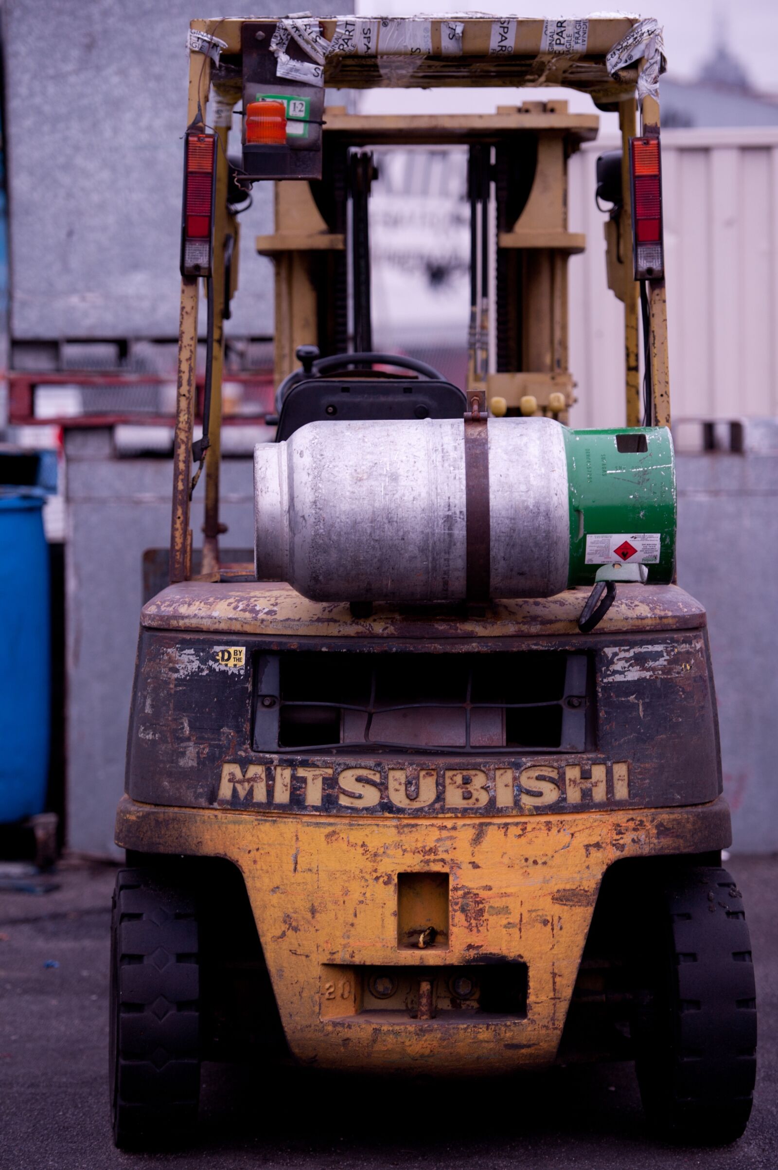 Nikon D700 sample photo. Forklift, mitsubishi forklift, fork photography