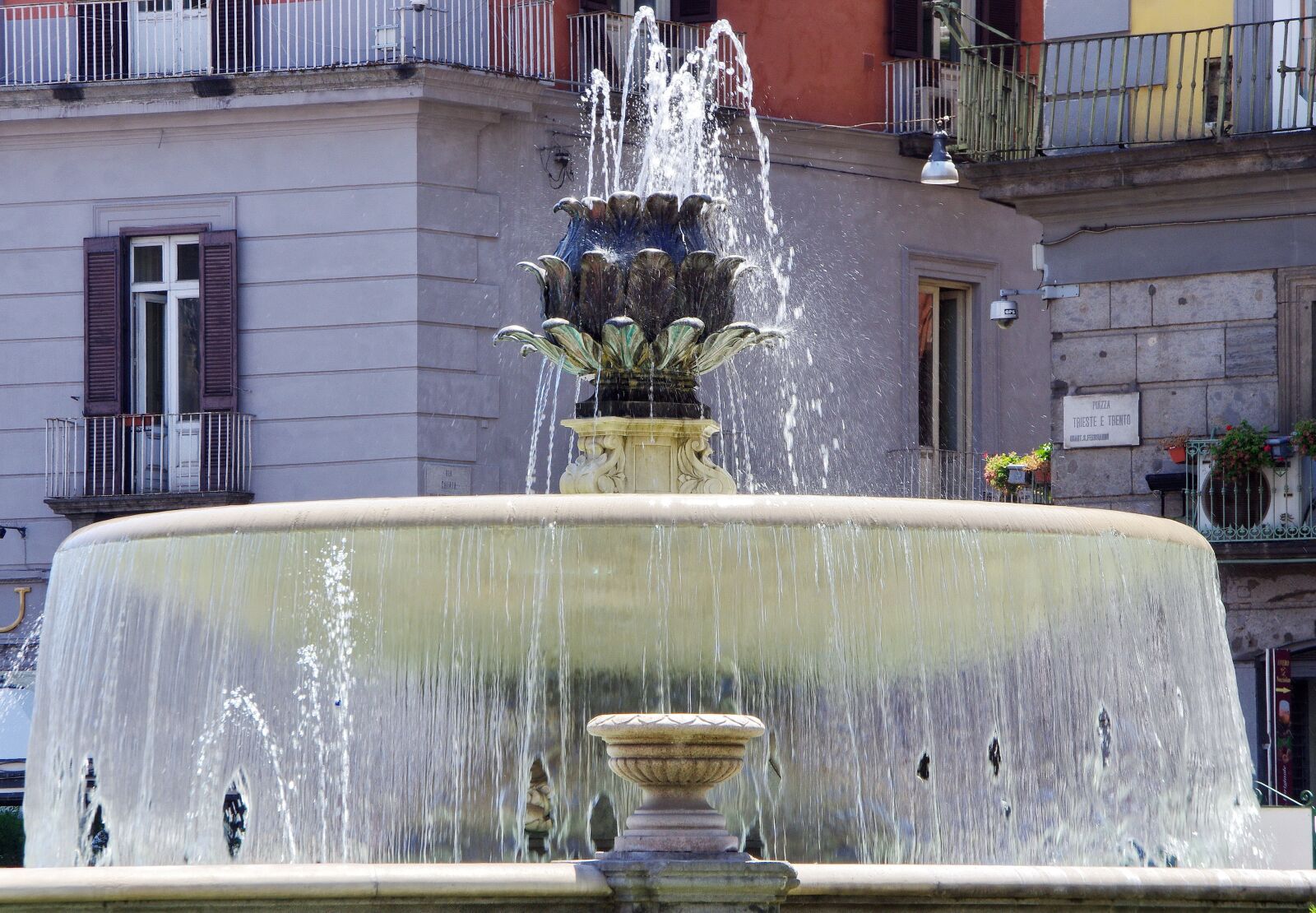 Pentax K-5 sample photo. Naples, fountain, water photography