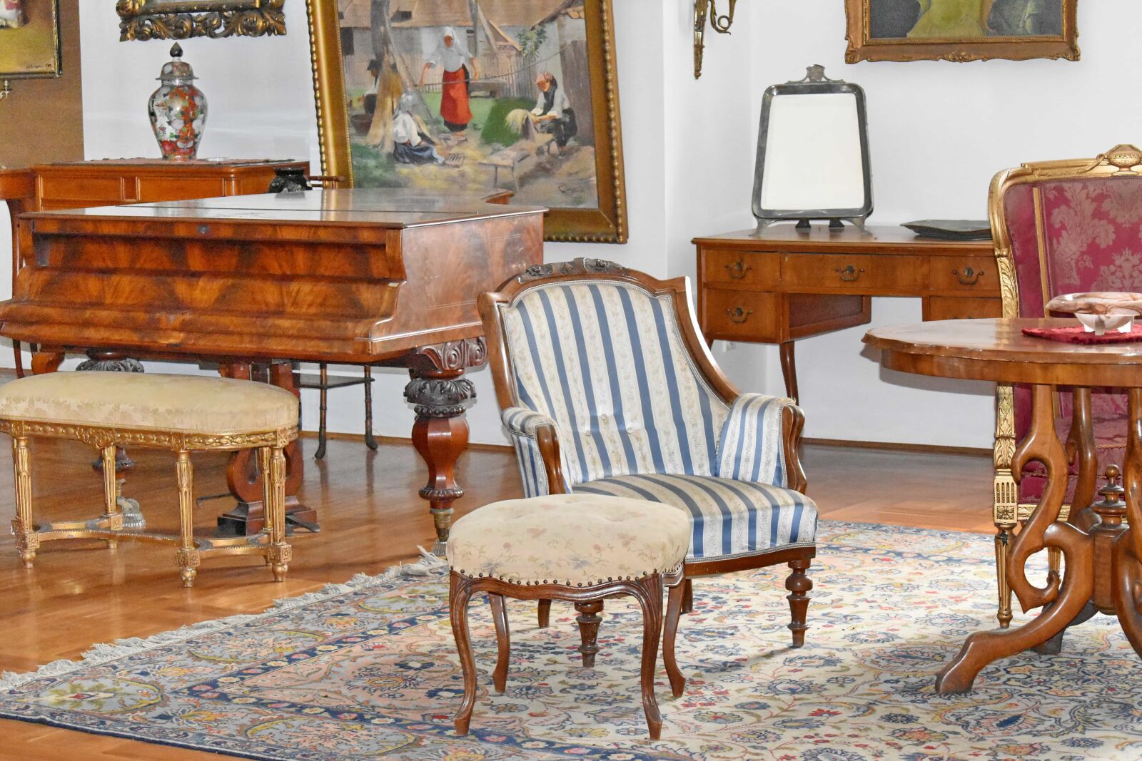 Nikon D5500 sample photo. Baroque, living room, piano photography