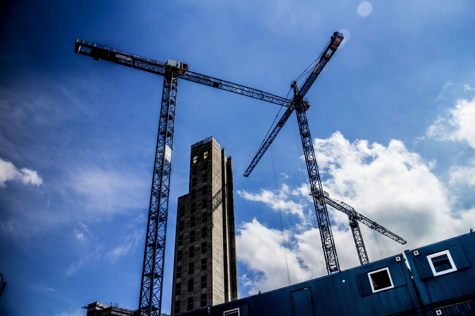 Canon EOS M sample photo. Building, construction, crane photography