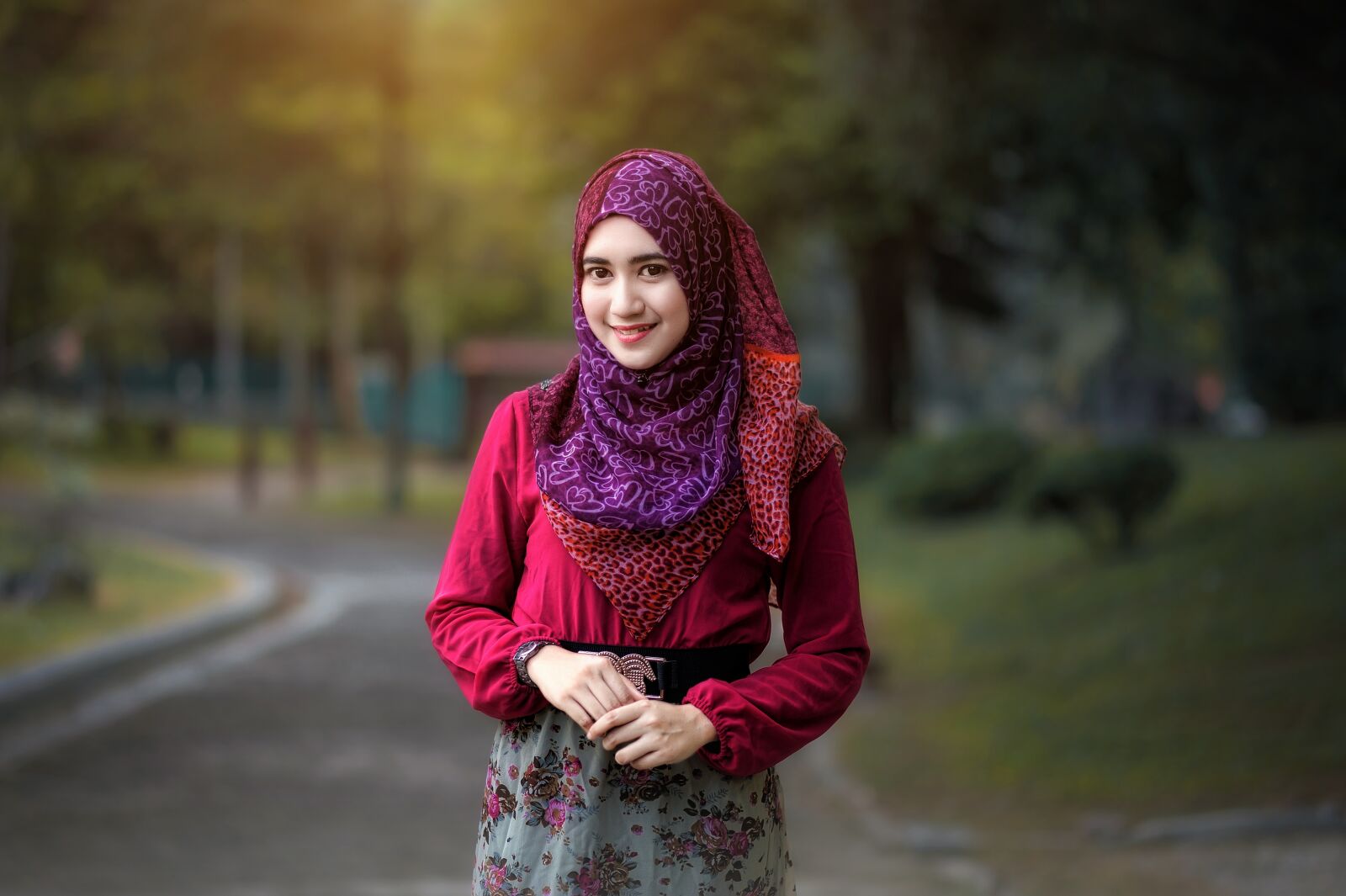 Nikon D700 sample photo. Fall, scarf, outdoors photography