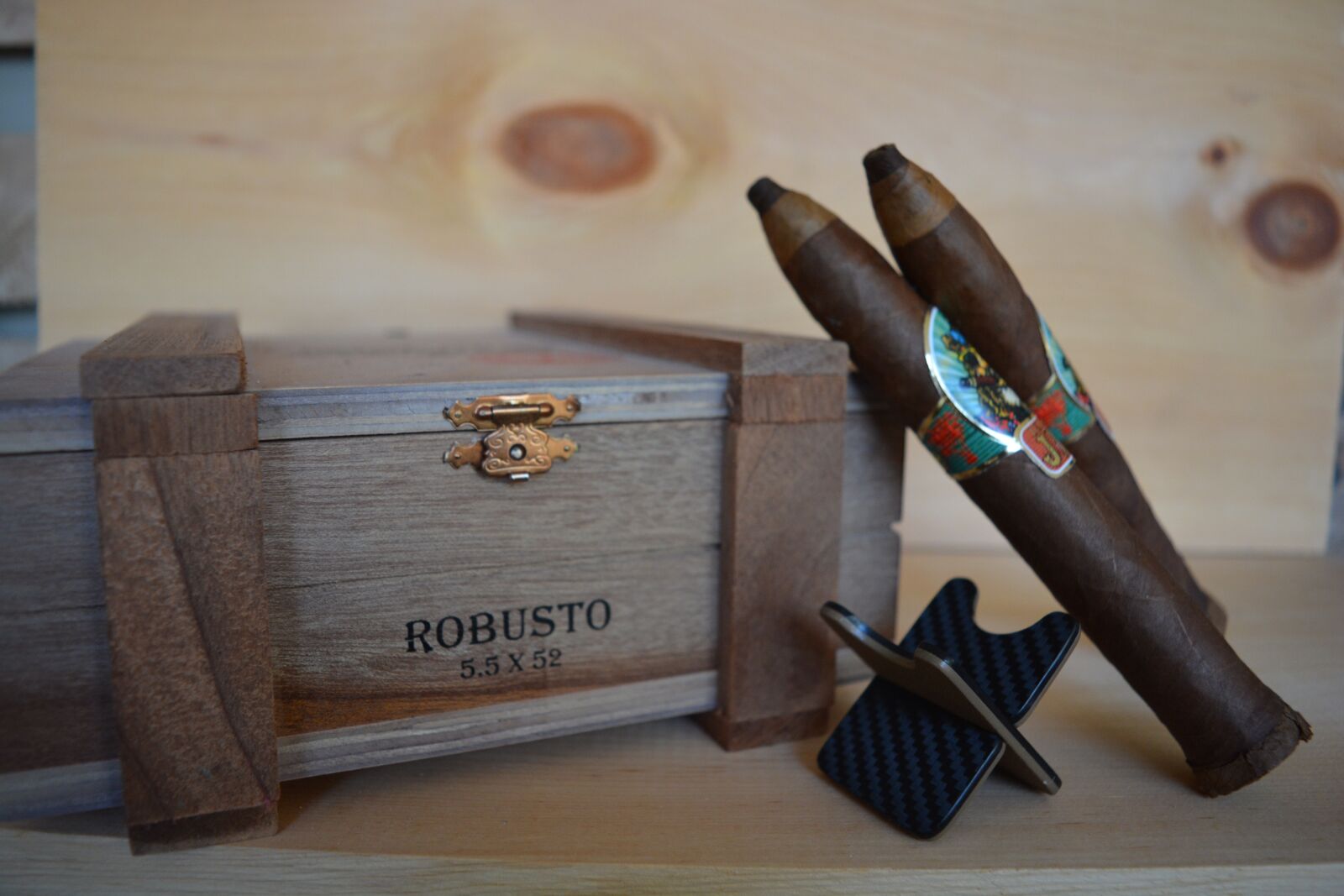 Nikon D5200 sample photo. Cigars, cigar stand, tobacco photography