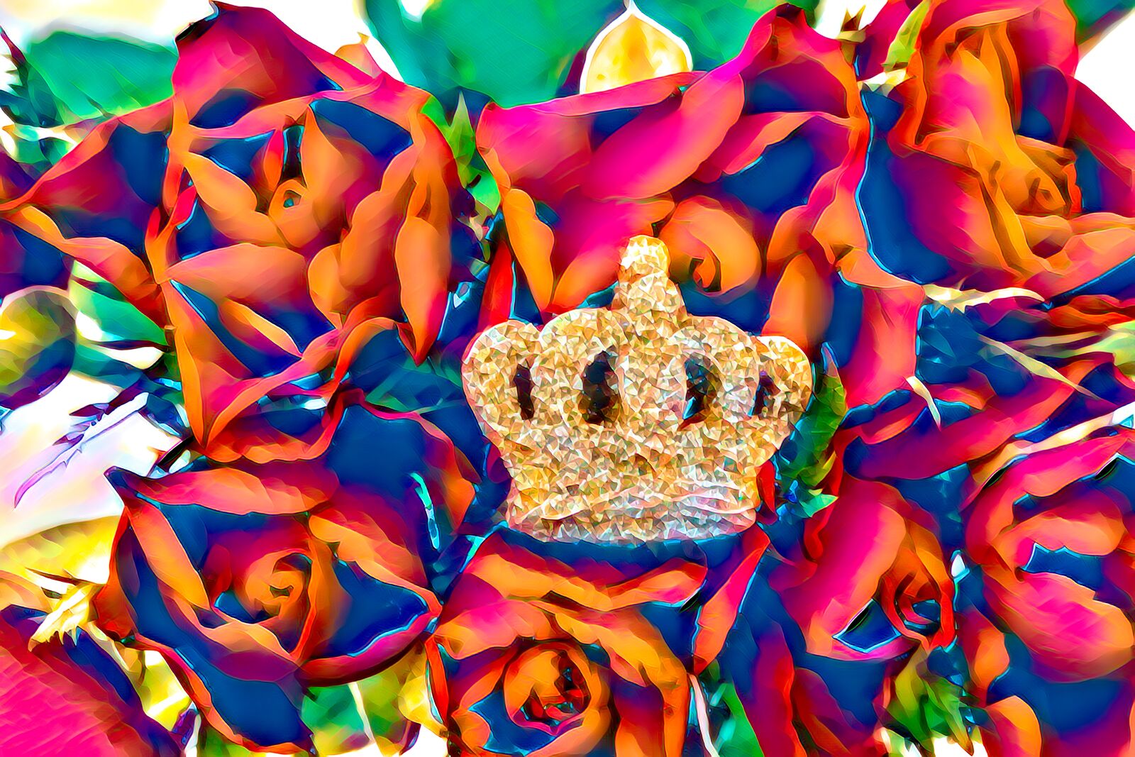 Canon EOS 70D sample photo. Roses, crown, gold photography
