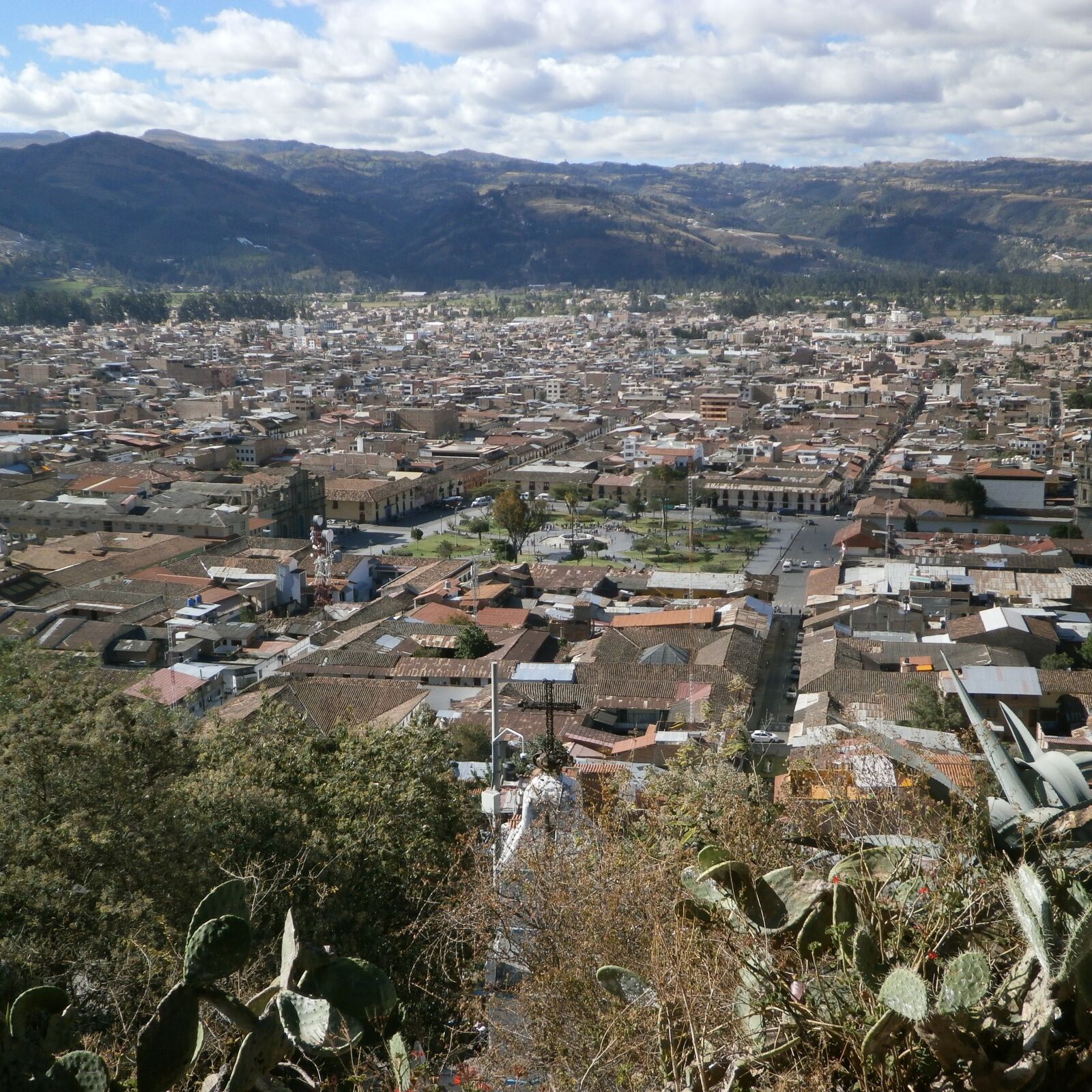 Olympus VG180,D770 sample photo. Cajamarca, panoramic view, city photography