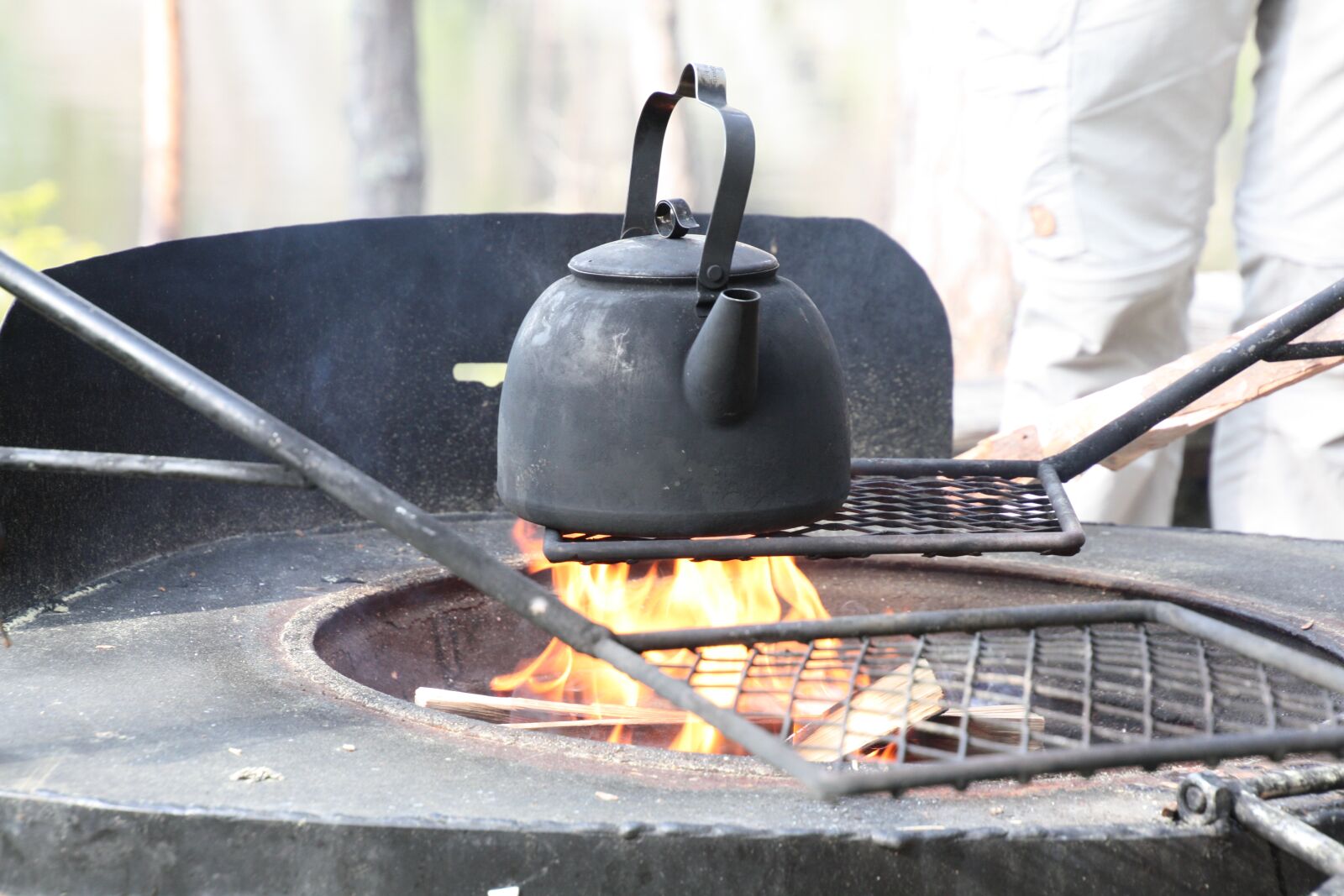 Canon EOS 450D (EOS Rebel XSi / EOS Kiss X2) sample photo. Tea pot, camping, bbq photography