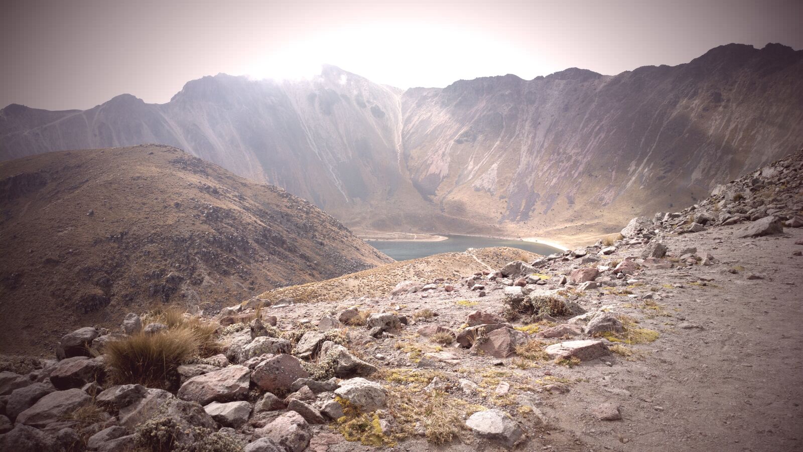 Nokia 808 PureView sample photo. Isolation, lake, landscape, volcano photography