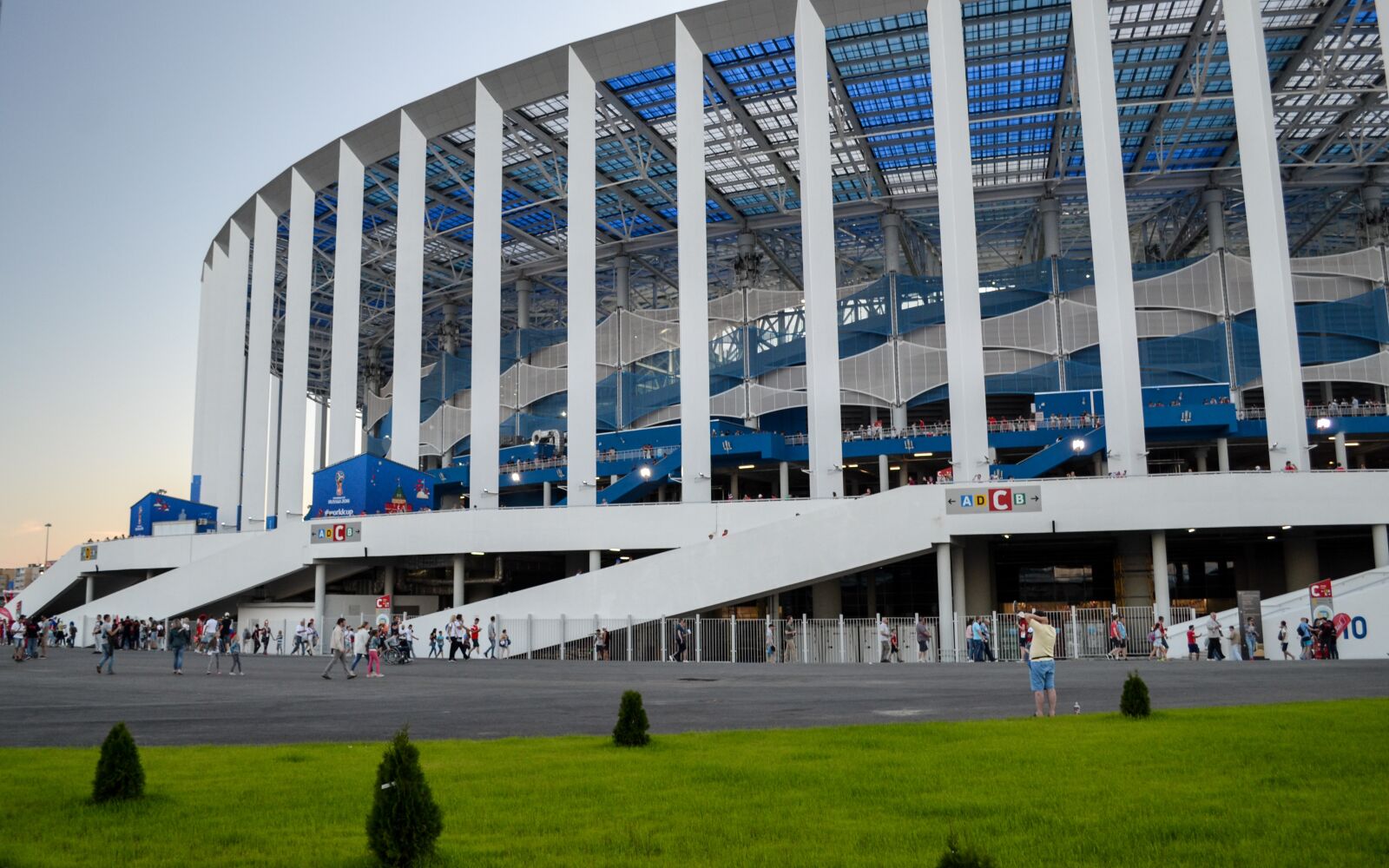 Nikon D3100 sample photo. Stadium, nizhniy novgorod, russia photography