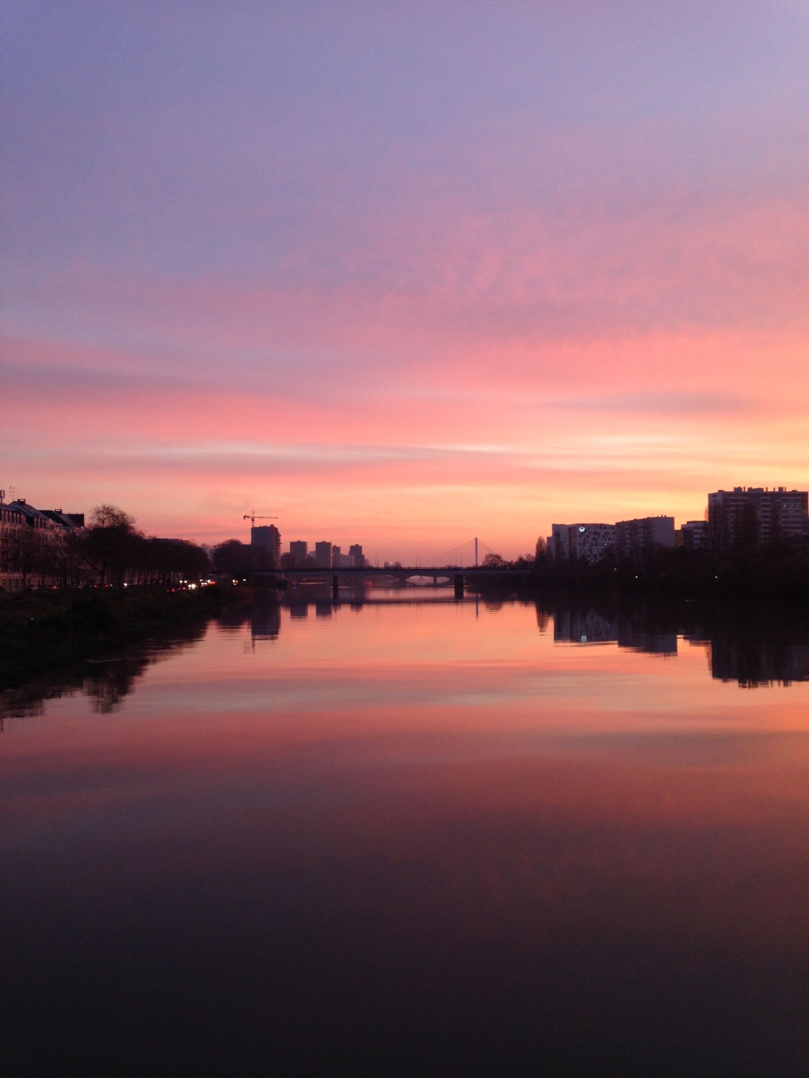Apple iPhone 5c sample photo. Loire, nantes, sunset photography