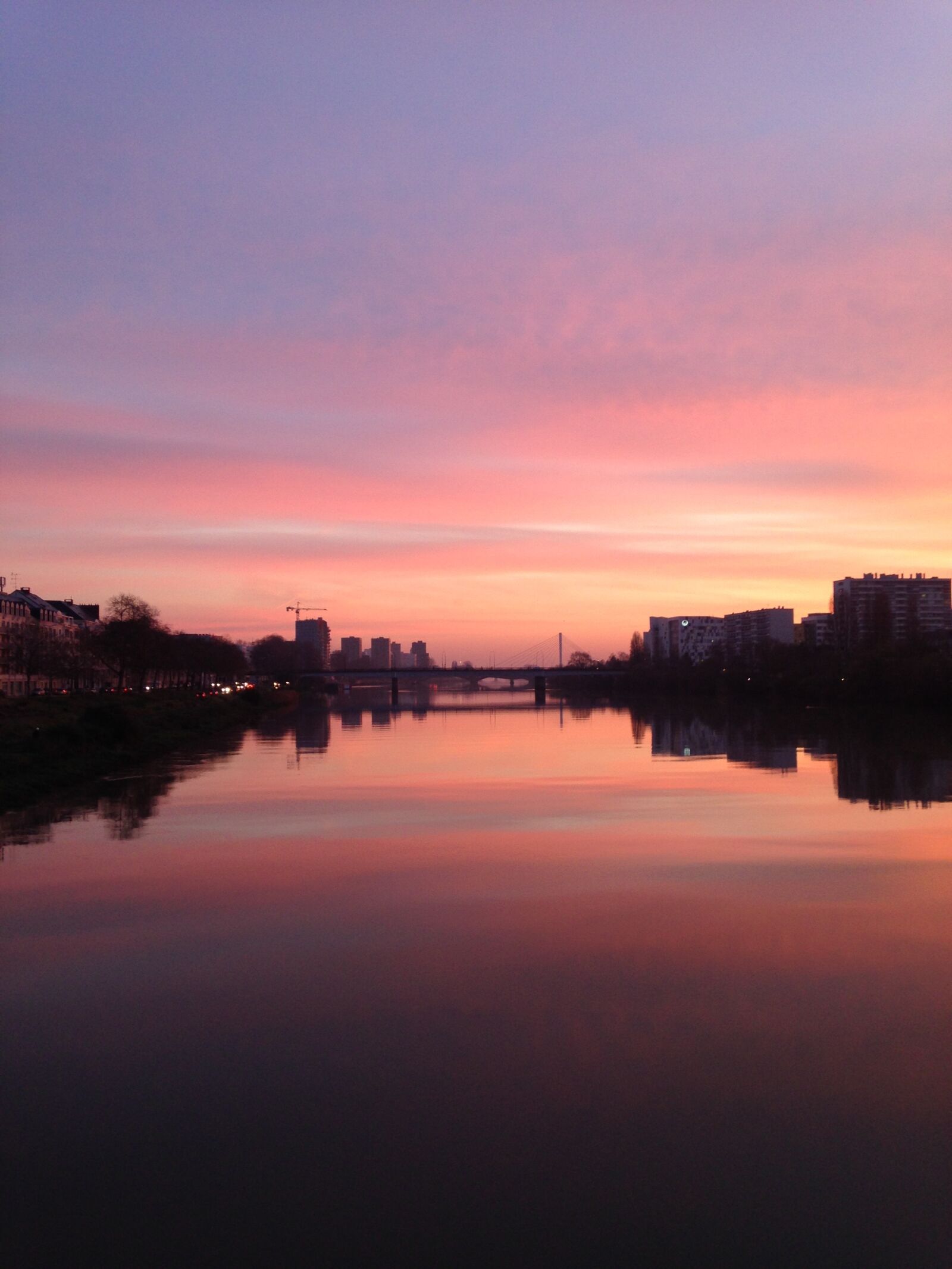 iPhone 5c back camera 4.12mm f/2.4 sample photo. Loire, nantes, sunset photography
