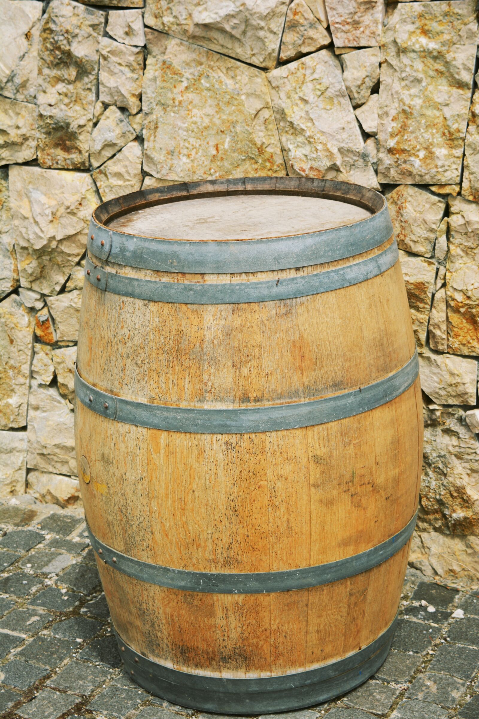 Nikon D5200 sample photo. Stone, barrel, wood photography