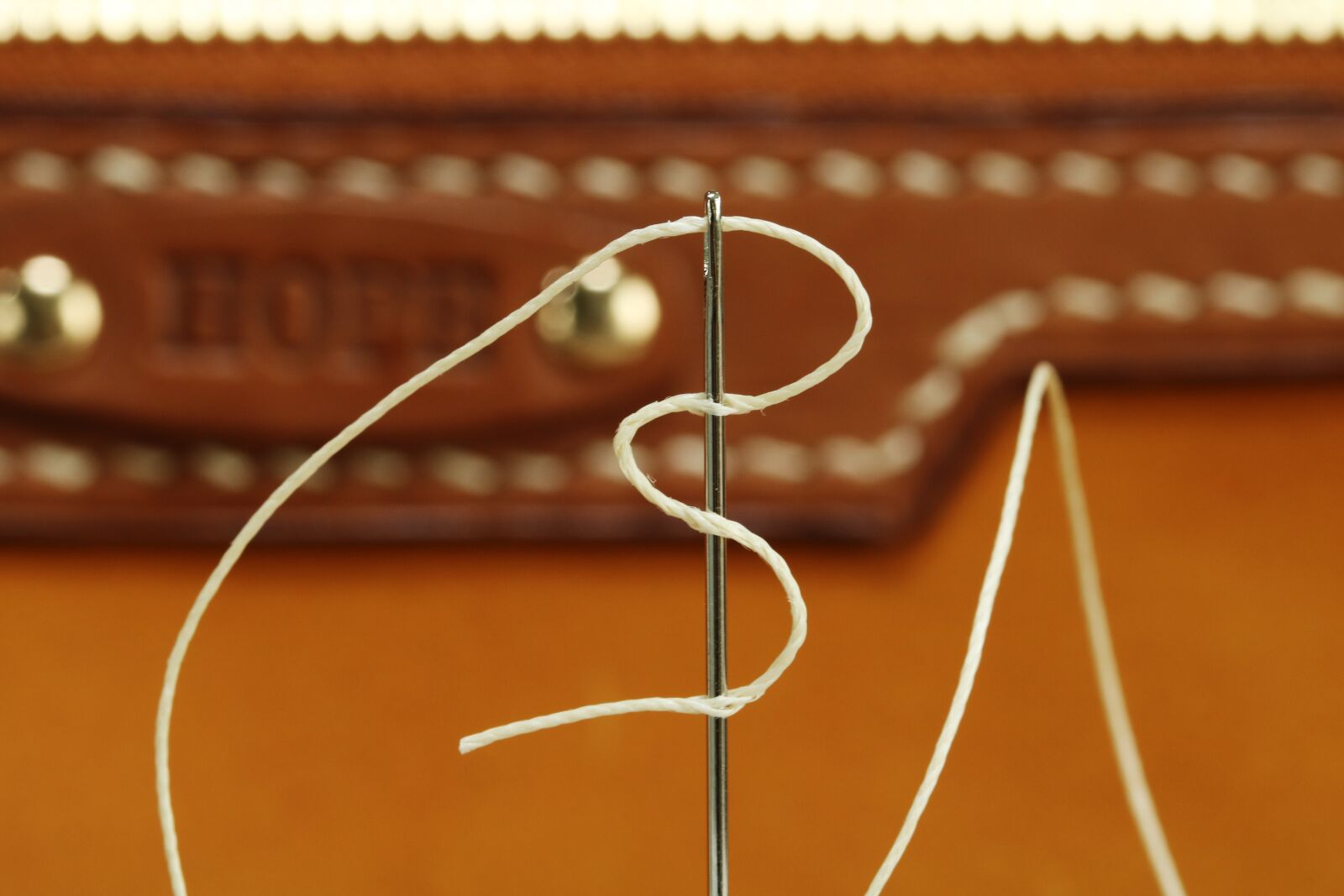 Canon EOS 750D (EOS Rebel T6i / EOS Kiss X8i) sample photo. Leather craft, needle, thread photography