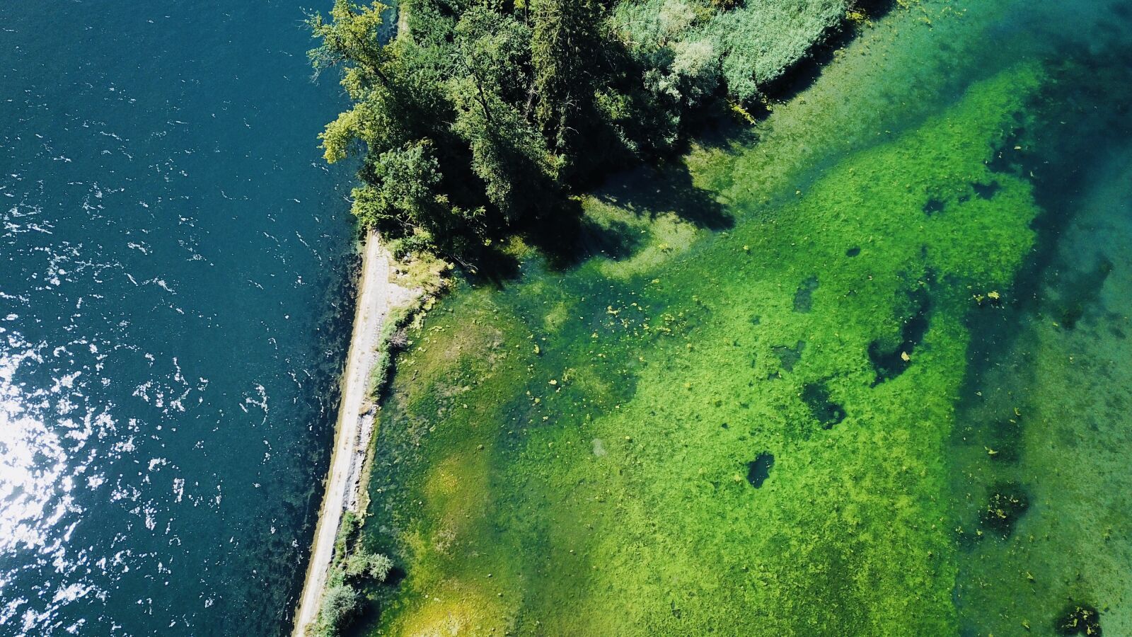 DJI FC220 sample photo. Fluss, rhein, schaffhausen photography