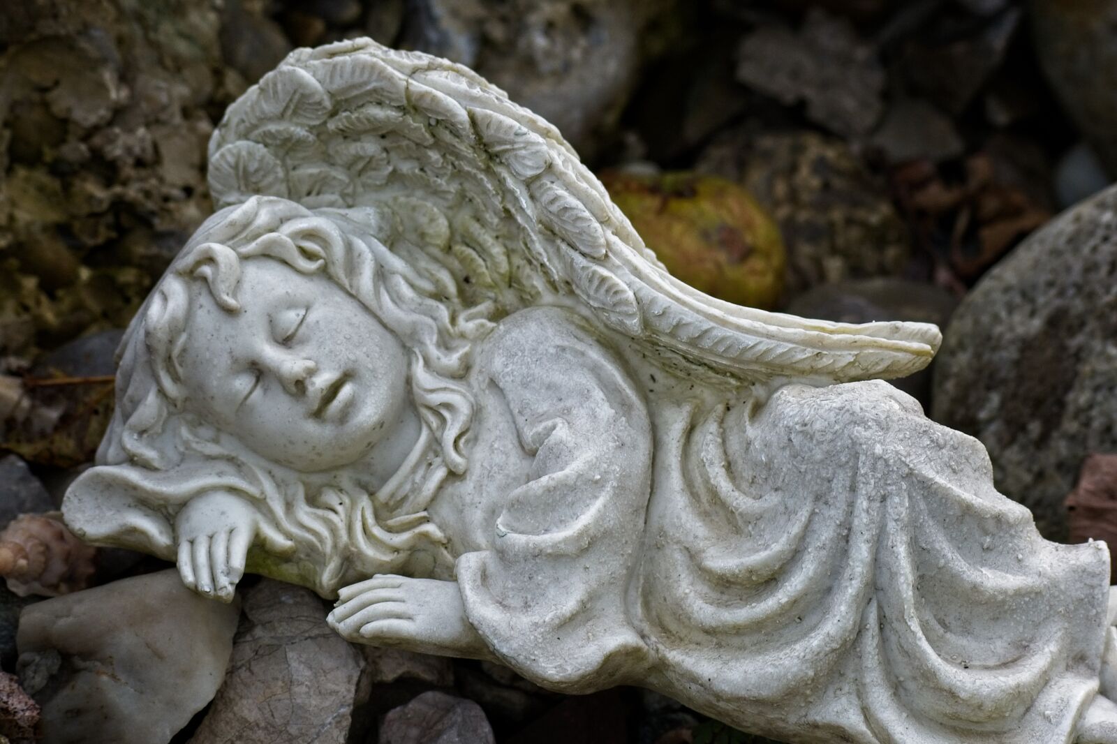 Nikon D7100 sample photo. Angel, figure, sleeping photography