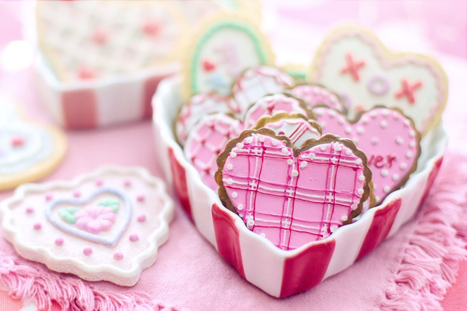 Canon EF 50mm F1.4 USM sample photo. Valentine's day, valentine, cookies photography