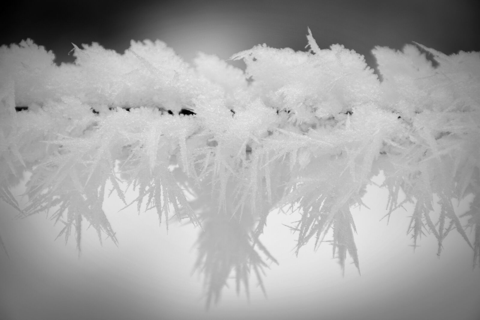 Nikon D5200 sample photo. Eiskristalle, winter, fence photography